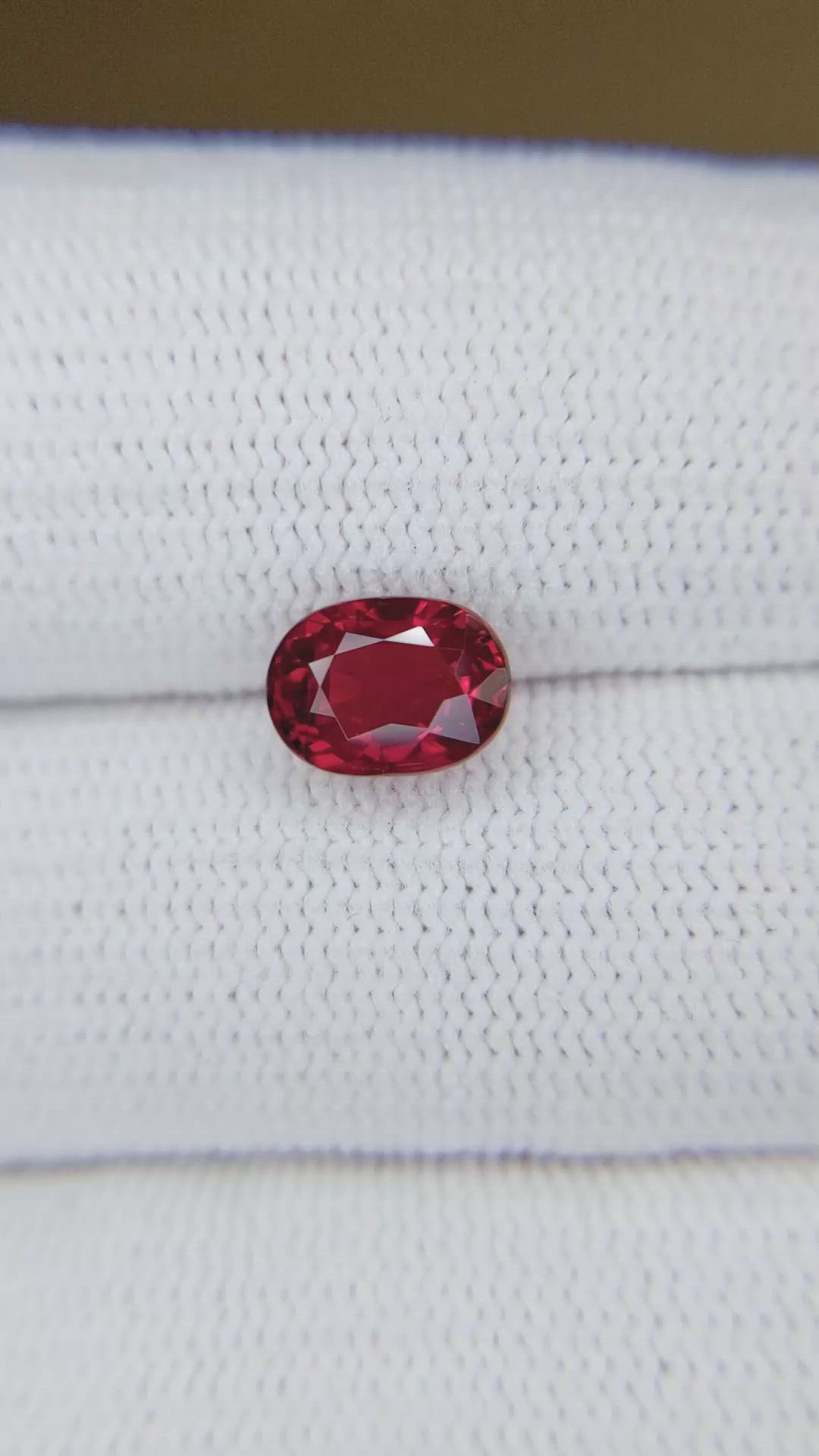 2.03 Ct. Ruby from Mozambique Size Video