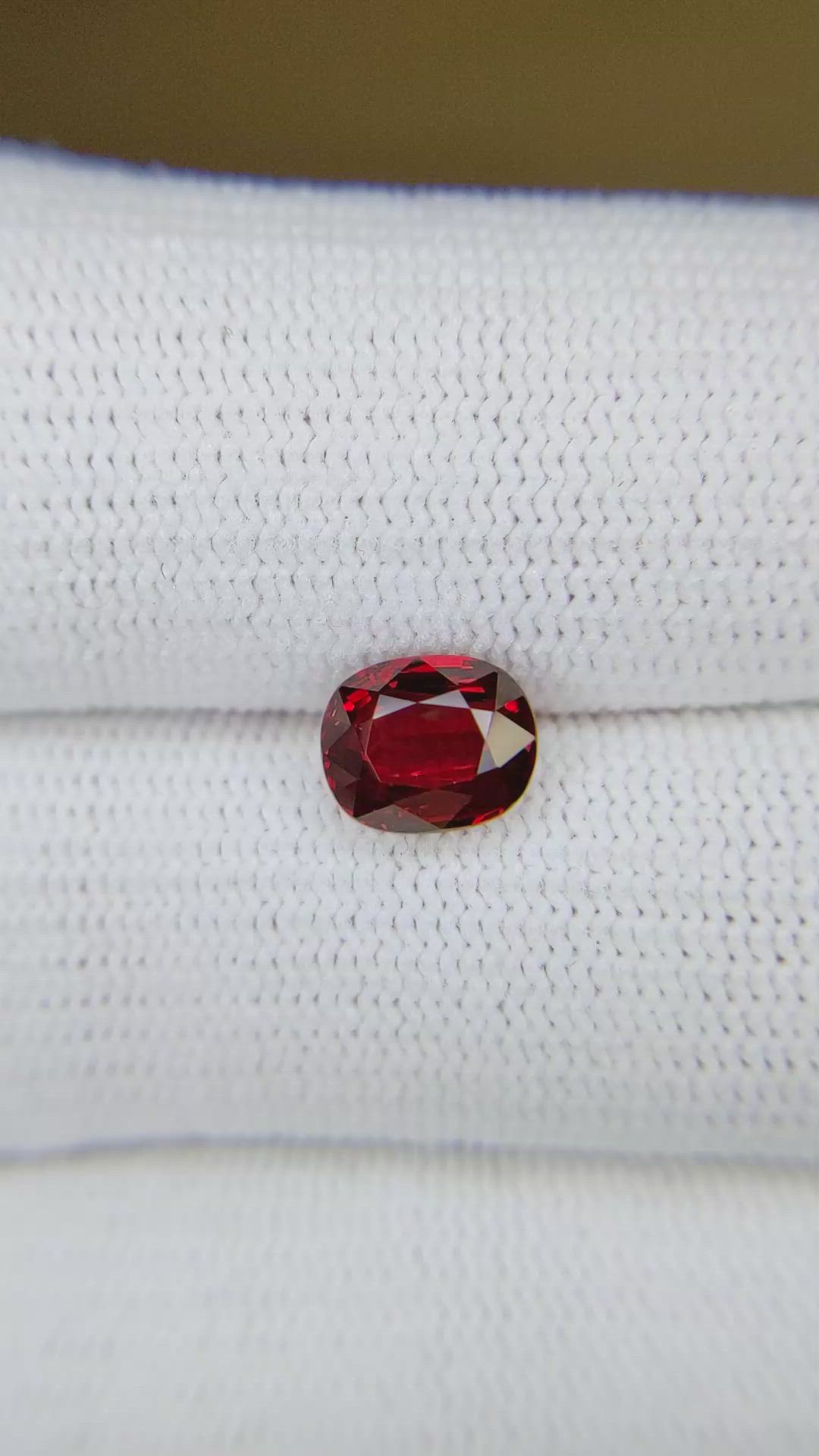 2.04 Ct. Ruby from Mozambique Size Video