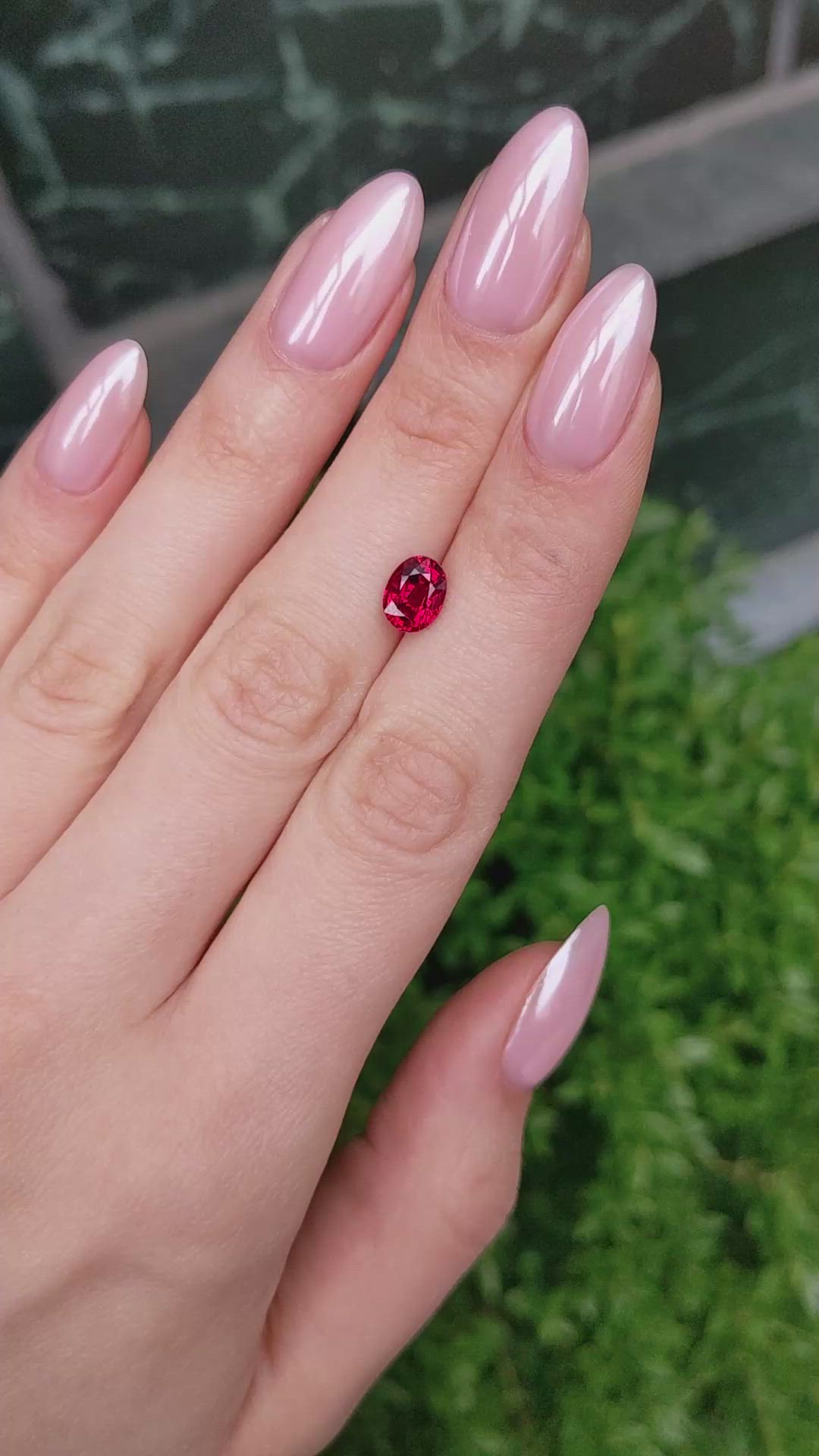 2.07 Ct. Ruby from Mozambique Size Video