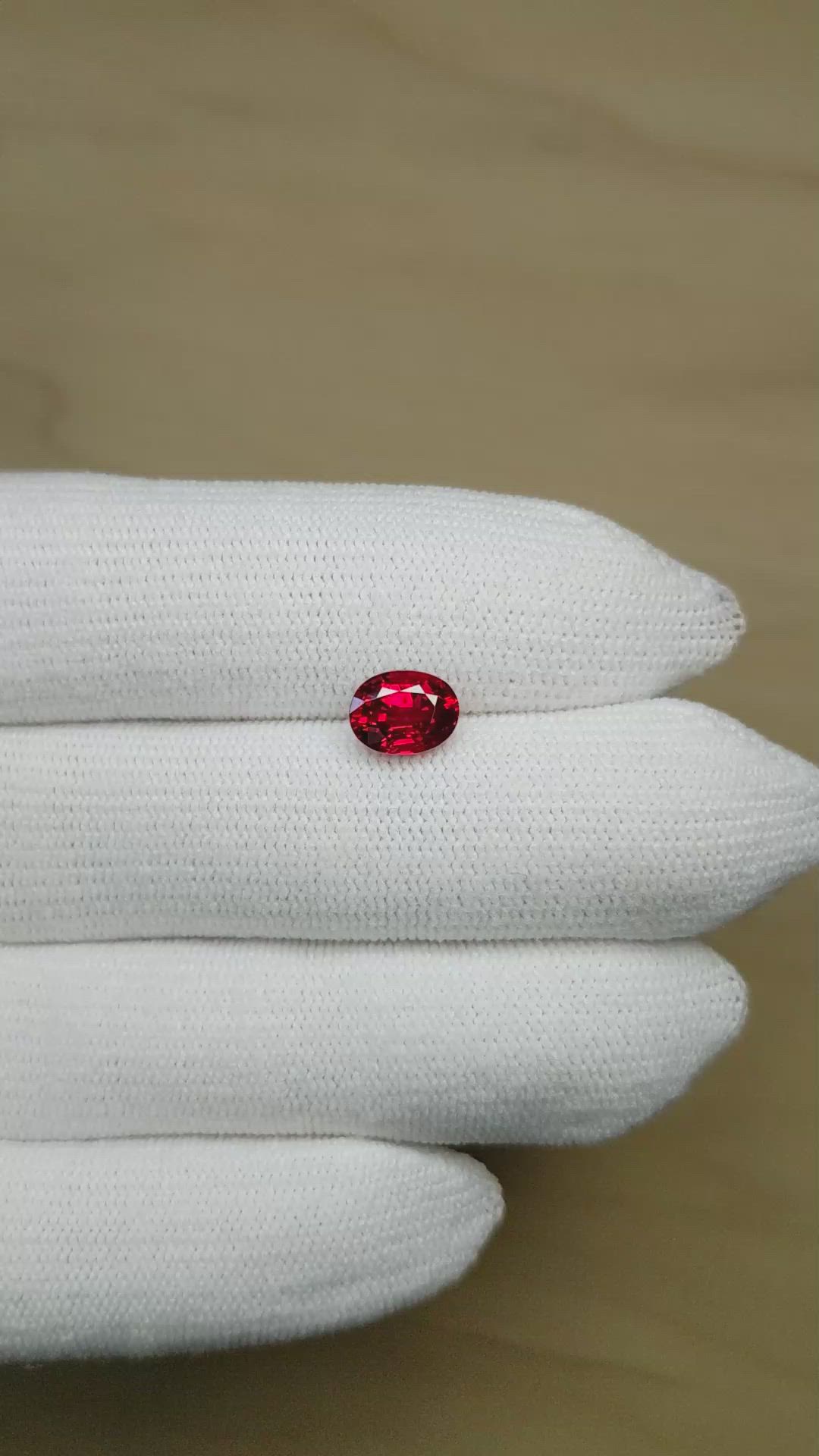 2.07 Ct. Ruby from Mozambique Size Video