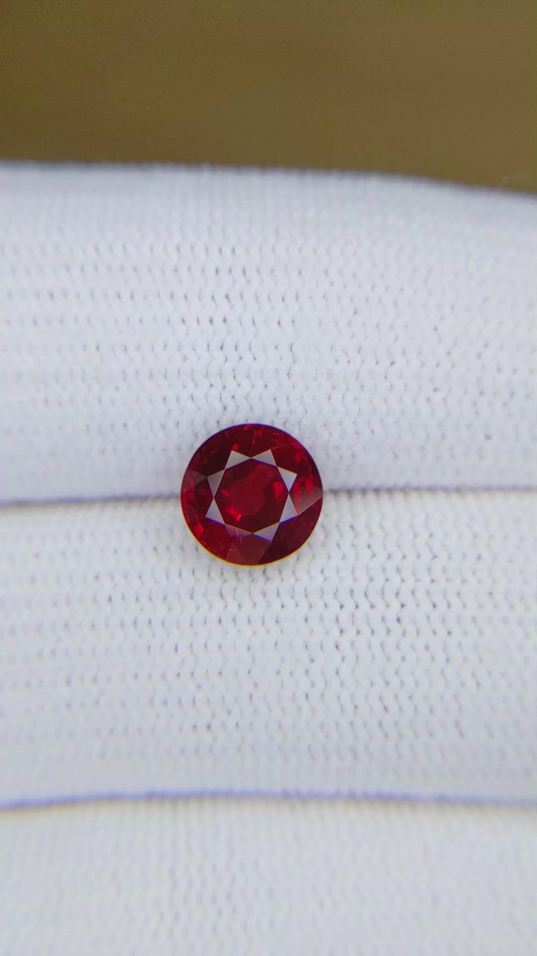 2.14 Ct. Ruby from Mozambique Size Video