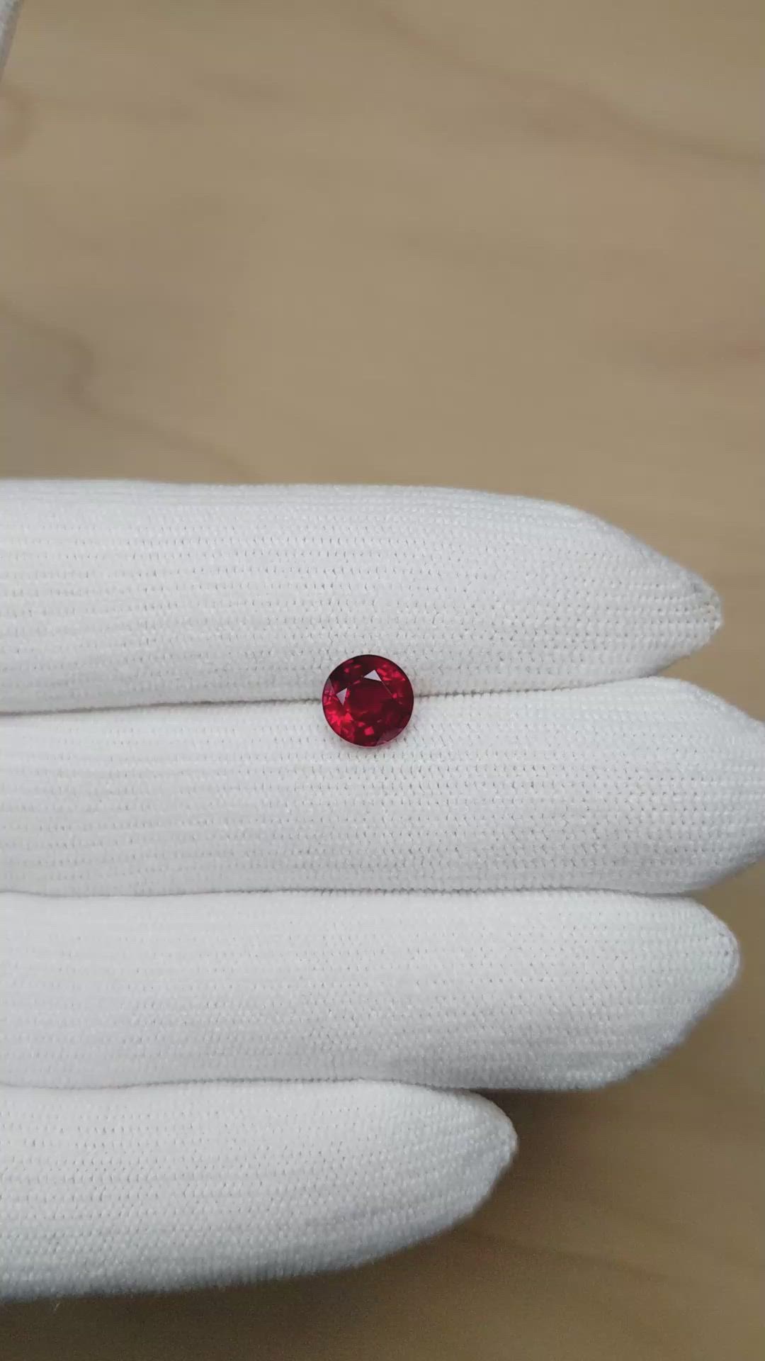 2.14 Ct. Ruby from Mozambique Size Video
