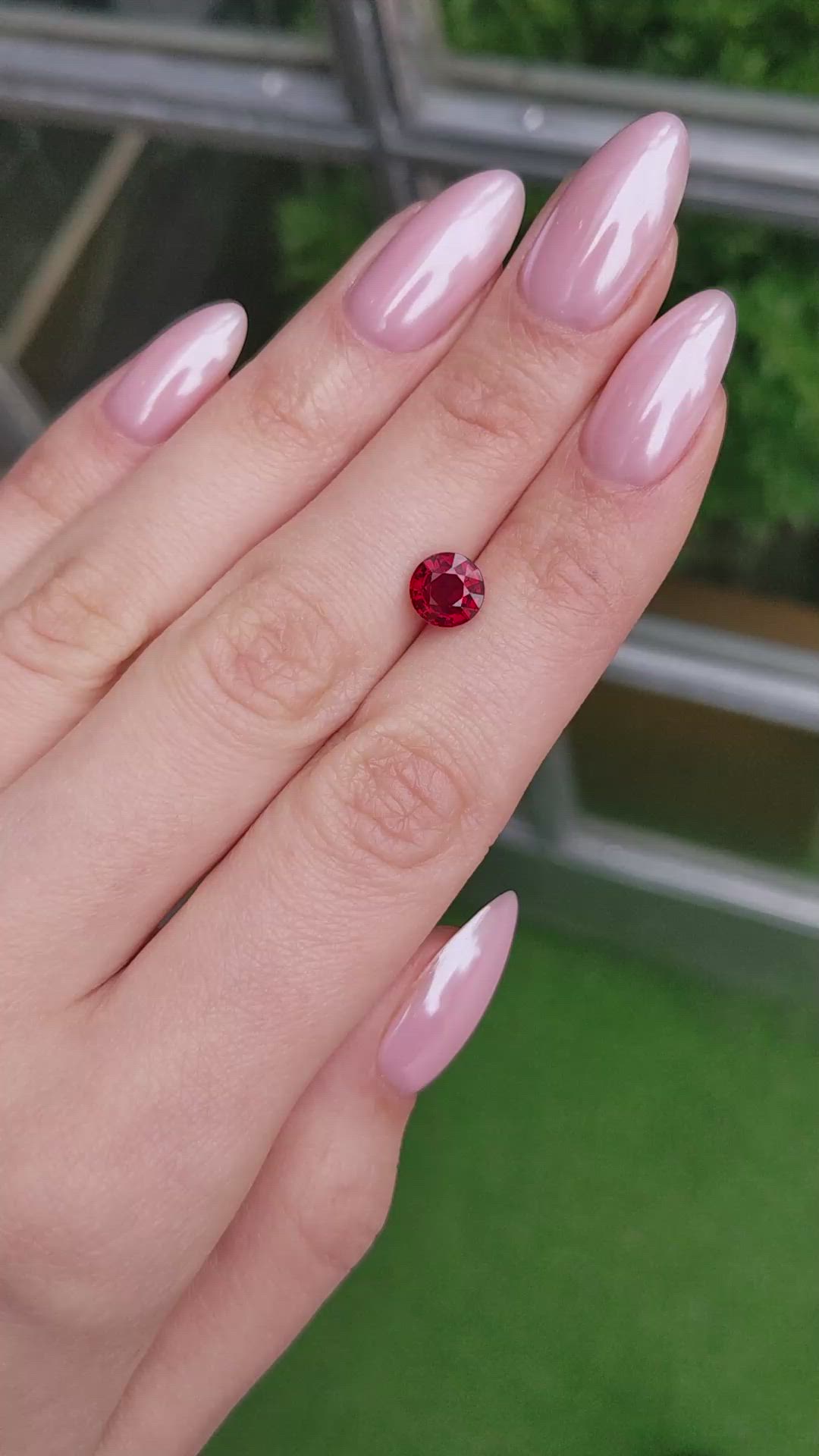 2.15 Ct. Ruby from Mozambique Size Video