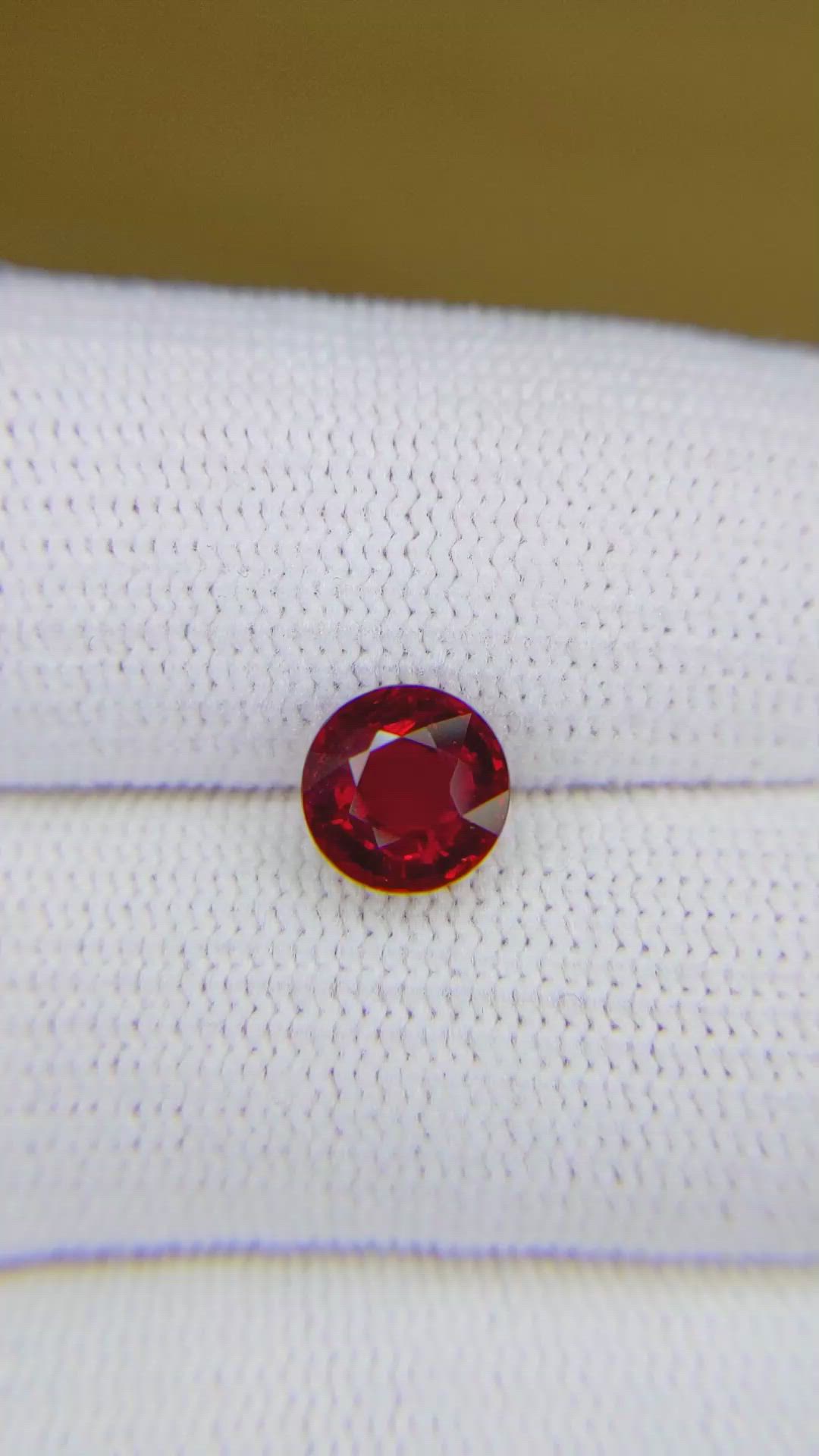 2.15 Ct. Ruby from Mozambique Size Video
