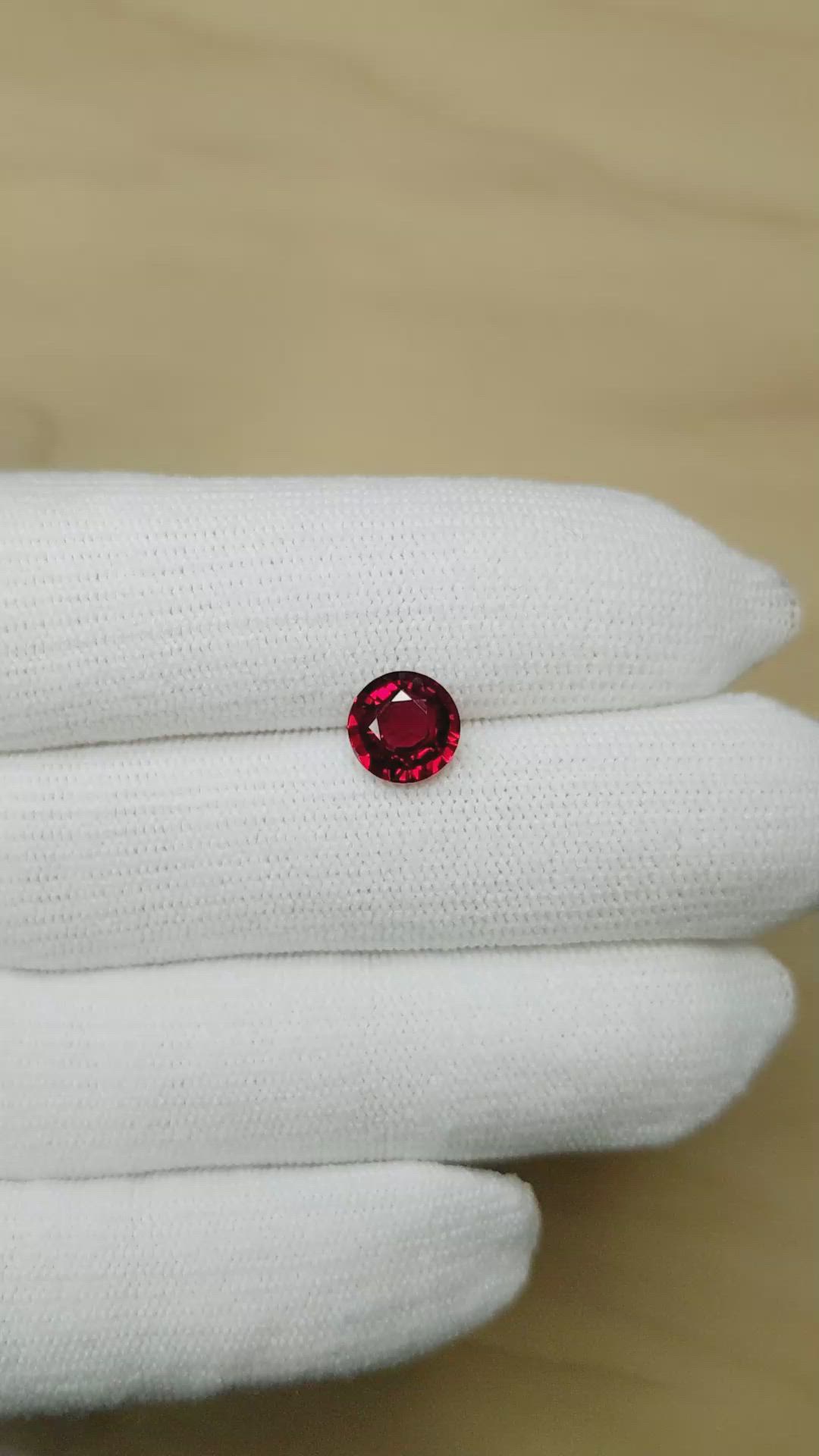 2.28 Ct. Ruby from Mozambique Size Video