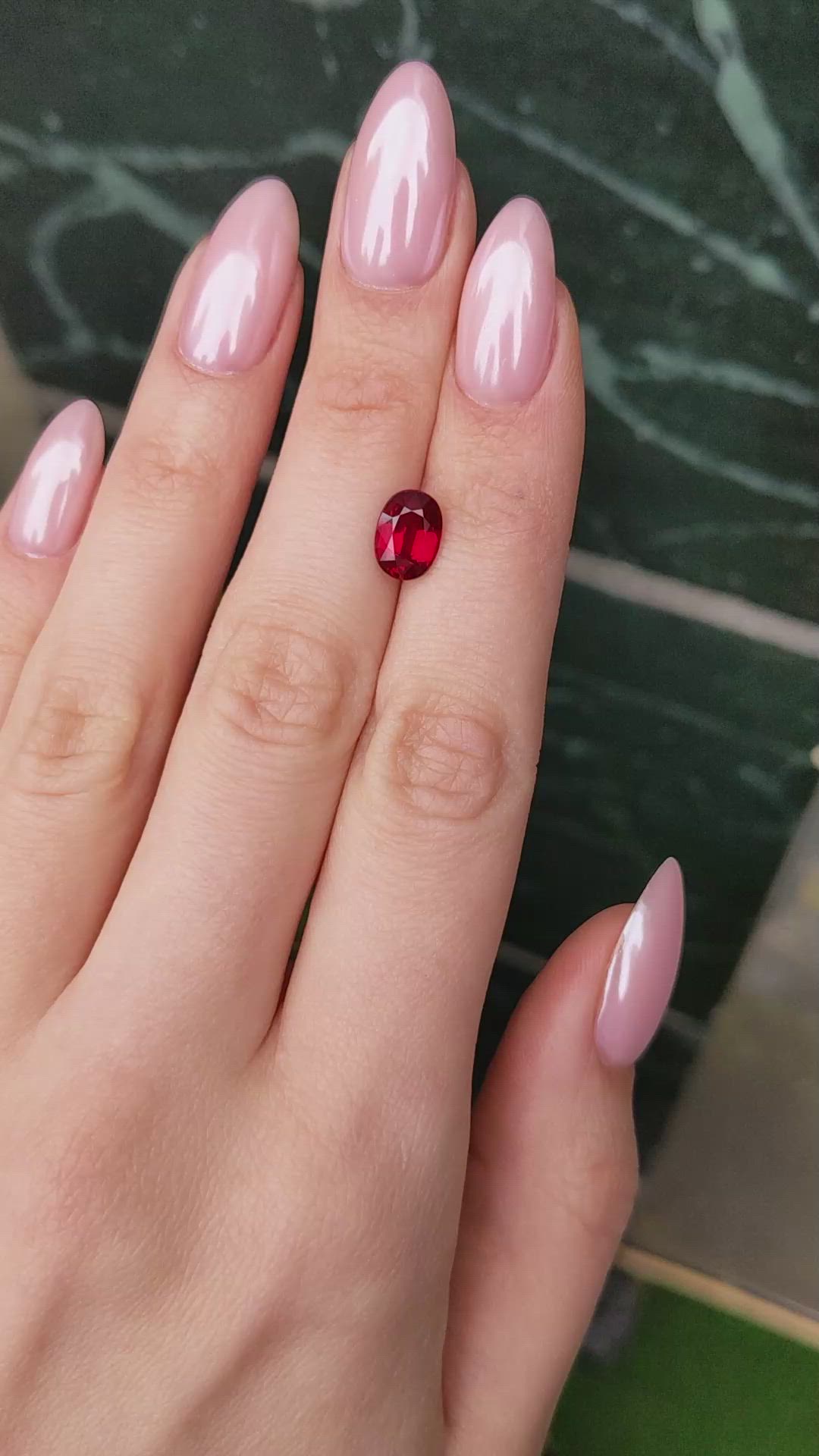 2.56 Ct. Ruby from Mozambique Size Video