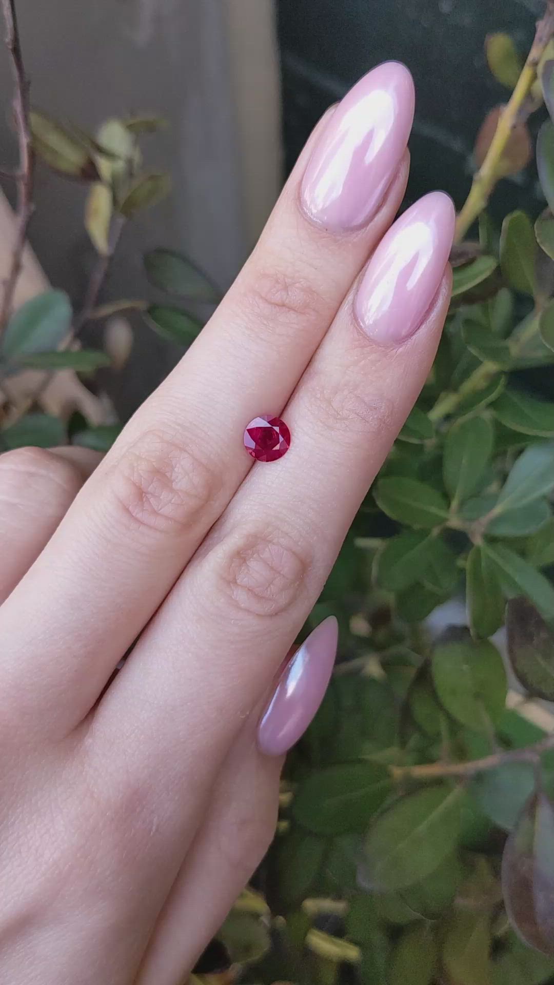 0.83 Ct. Ruby from Mozambique Size Video