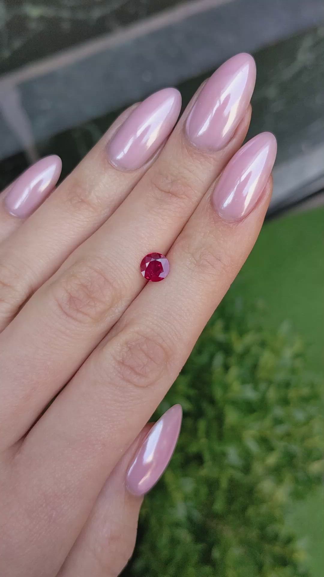 0.83 Ct. Ruby from Mozambique Size Video