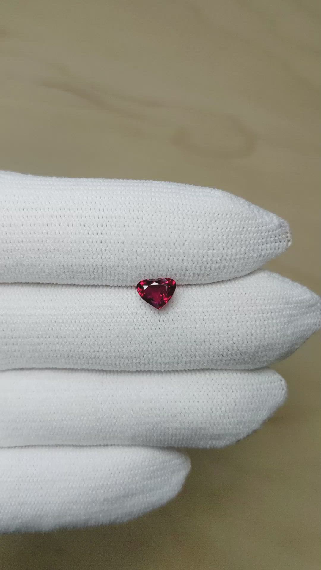 1.00 Ct. Ruby from Mozambique Size Video