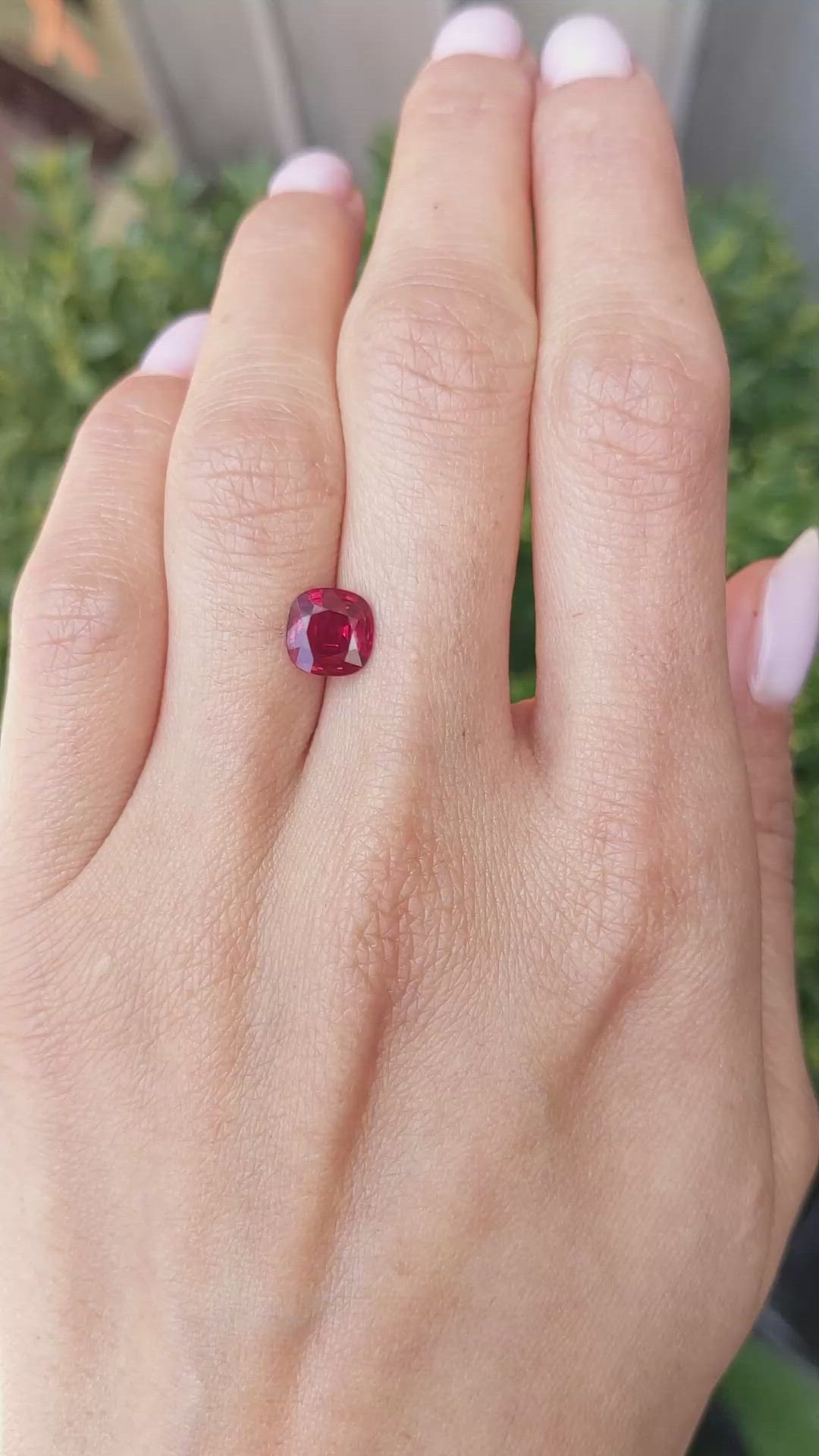 1.57 Ct. Ruby from Mozambique Size Video