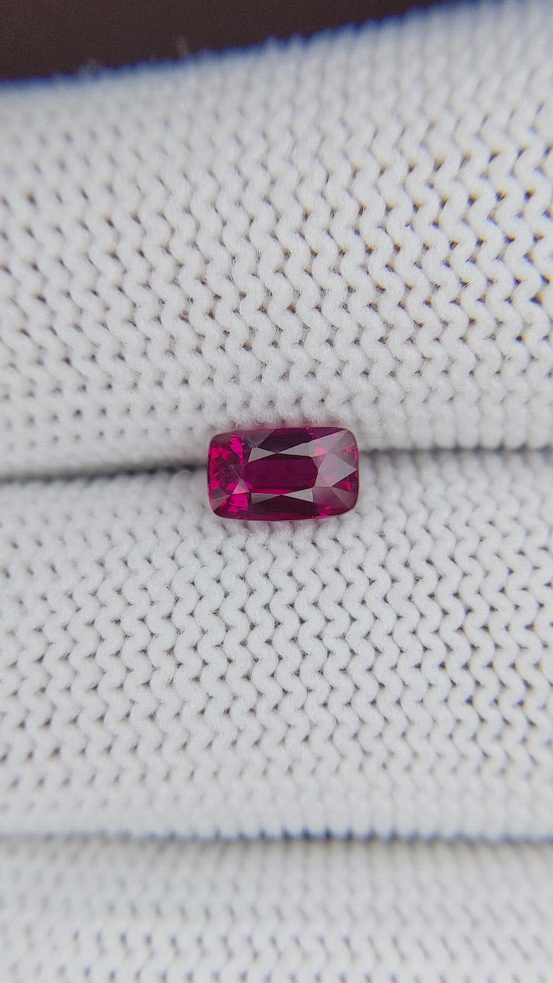1.03 Ct. Pinkish Red Ruby from Mozambique Size Video