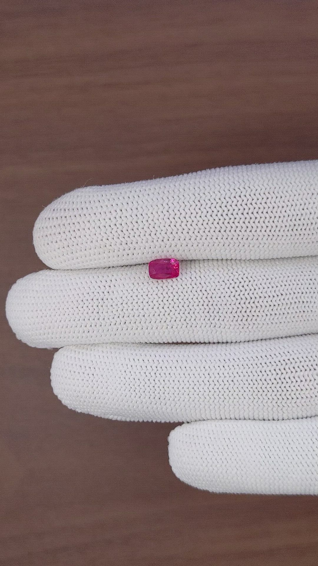 1.03 Ct. Pinkish Red Ruby from Mozambique Size Video