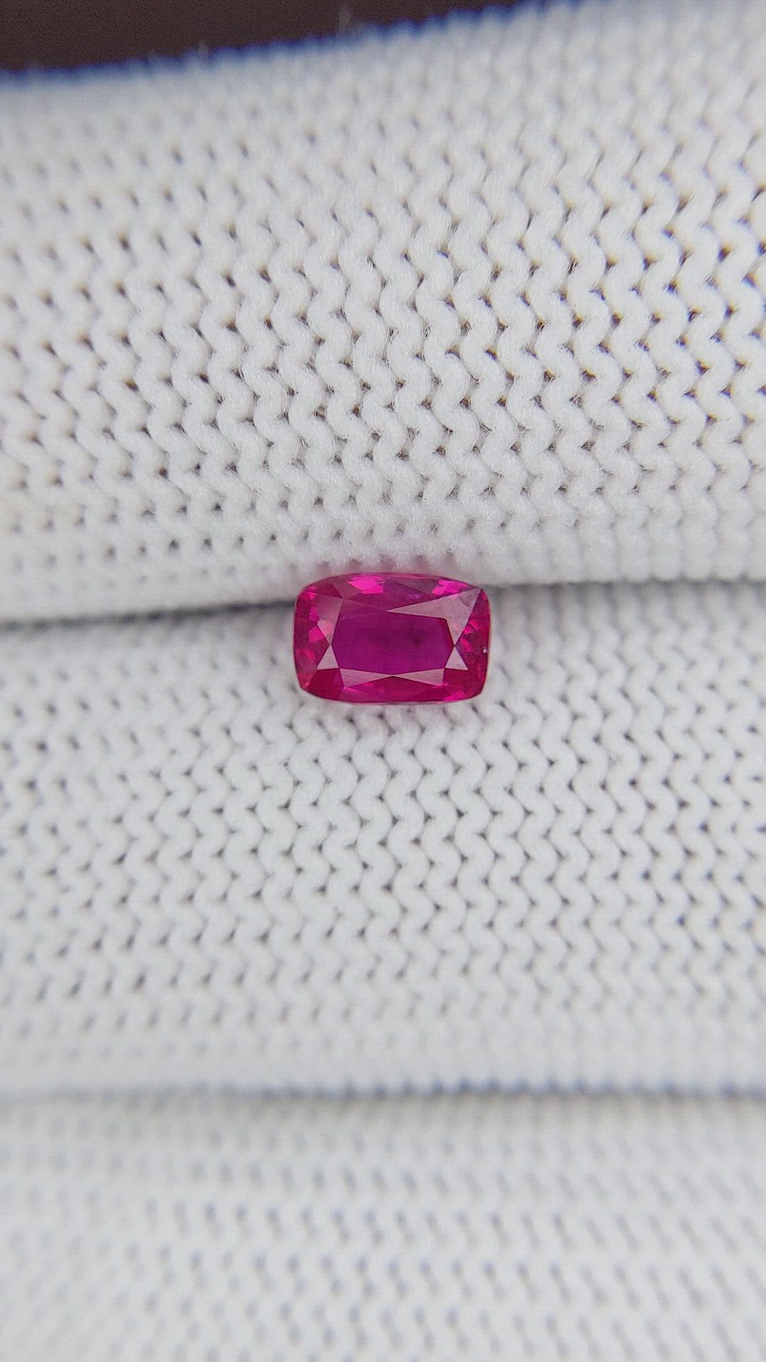 1.03 Ct. Pinkish Red Ruby from Mozambique Size Video
