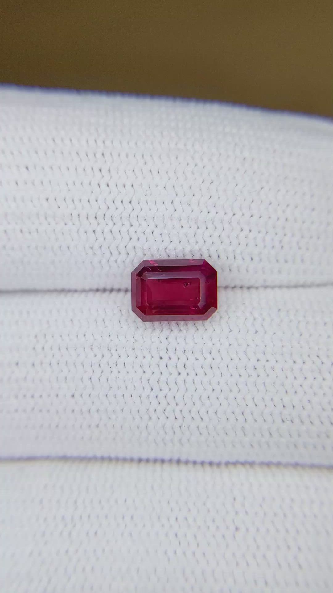 2.00 Ct. Pinkish Red Ruby from Mozambique Size Video