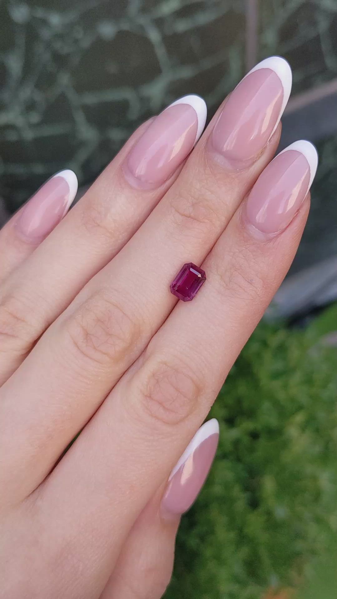 2.00 Ct. Pinkish Red Ruby from Mozambique Size Video