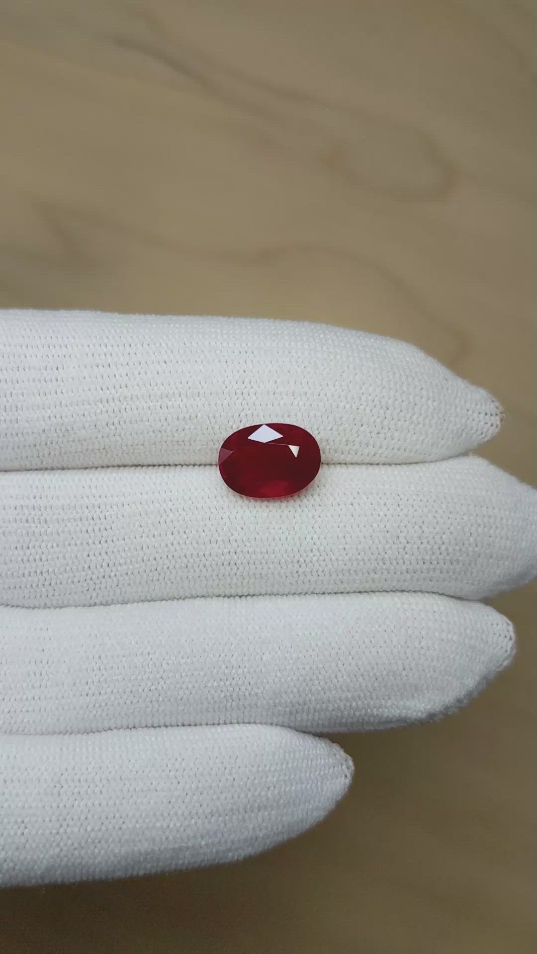 5.03 Ct. Ruby from Burma (Myanmar) Size Video