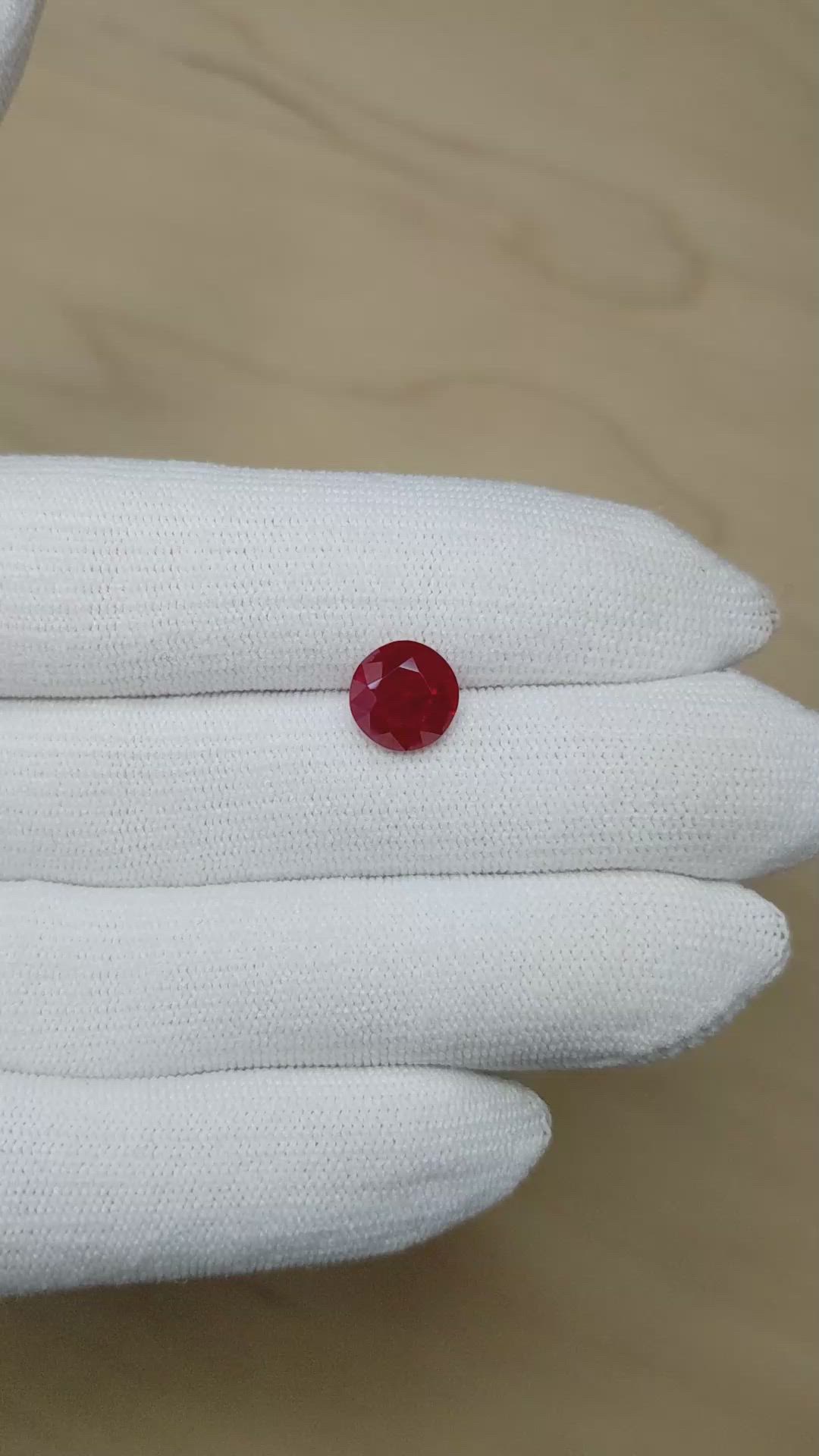 3.80 Ct. Ruby from Burma (Myanmar) Size Video