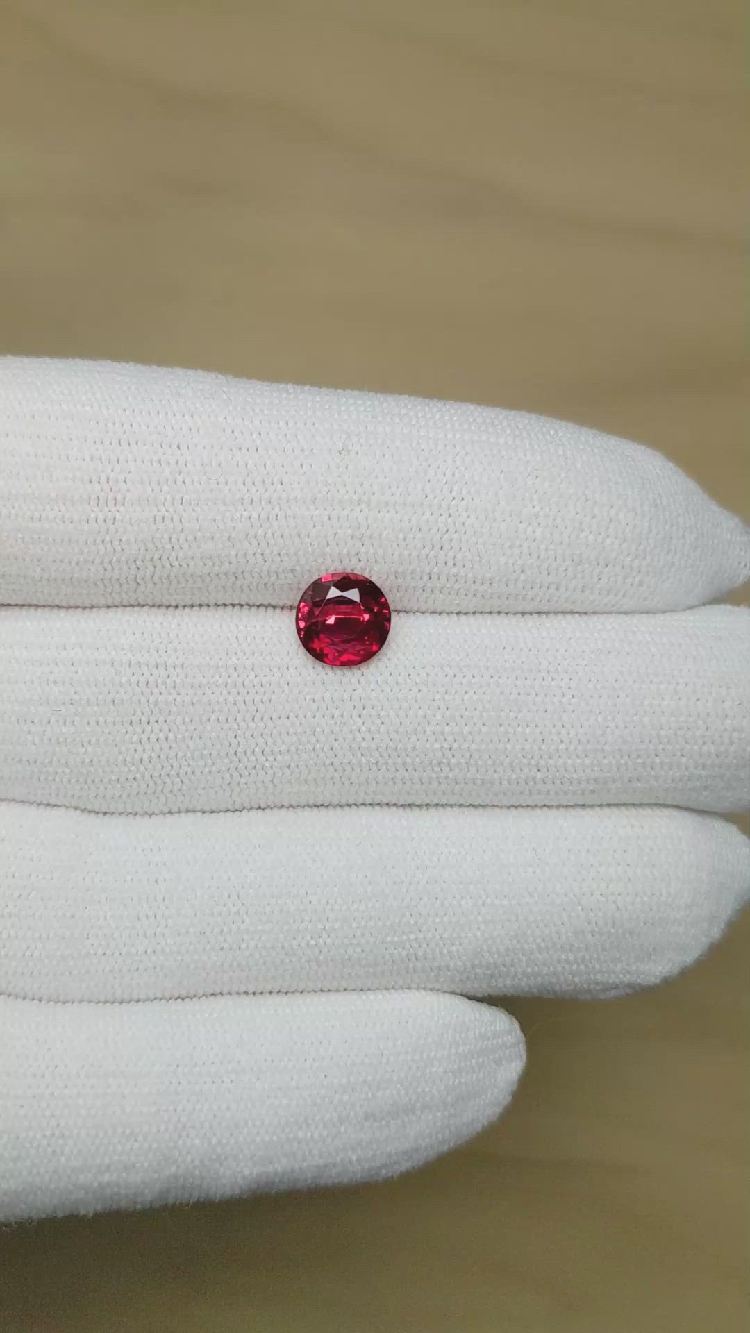 2.19 Ct. Ruby from Mozambique Size Video