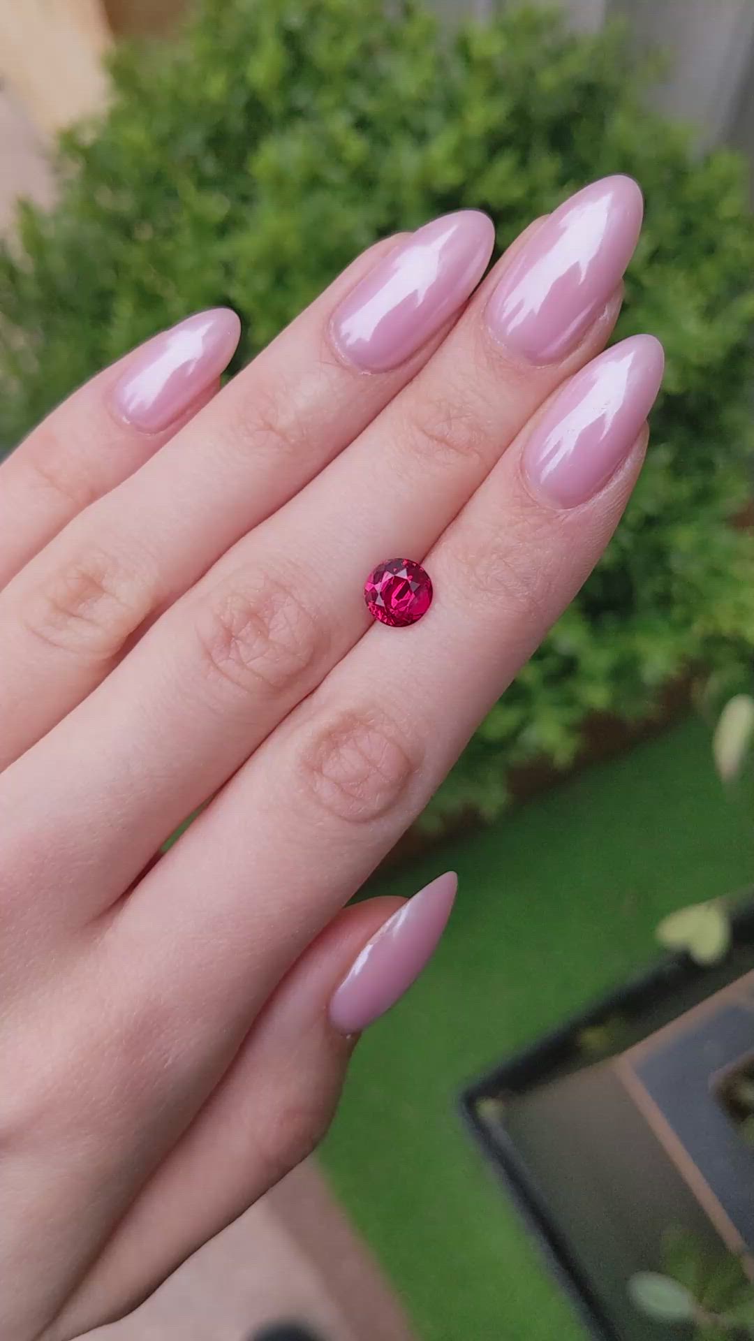 2.19 Ct. Ruby from Mozambique Size Video