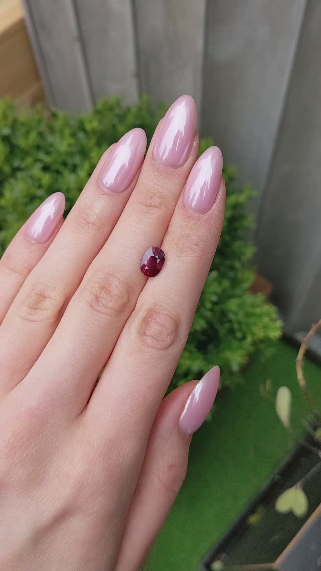 2.53 Ct. Ruby from Mozambique Size Video