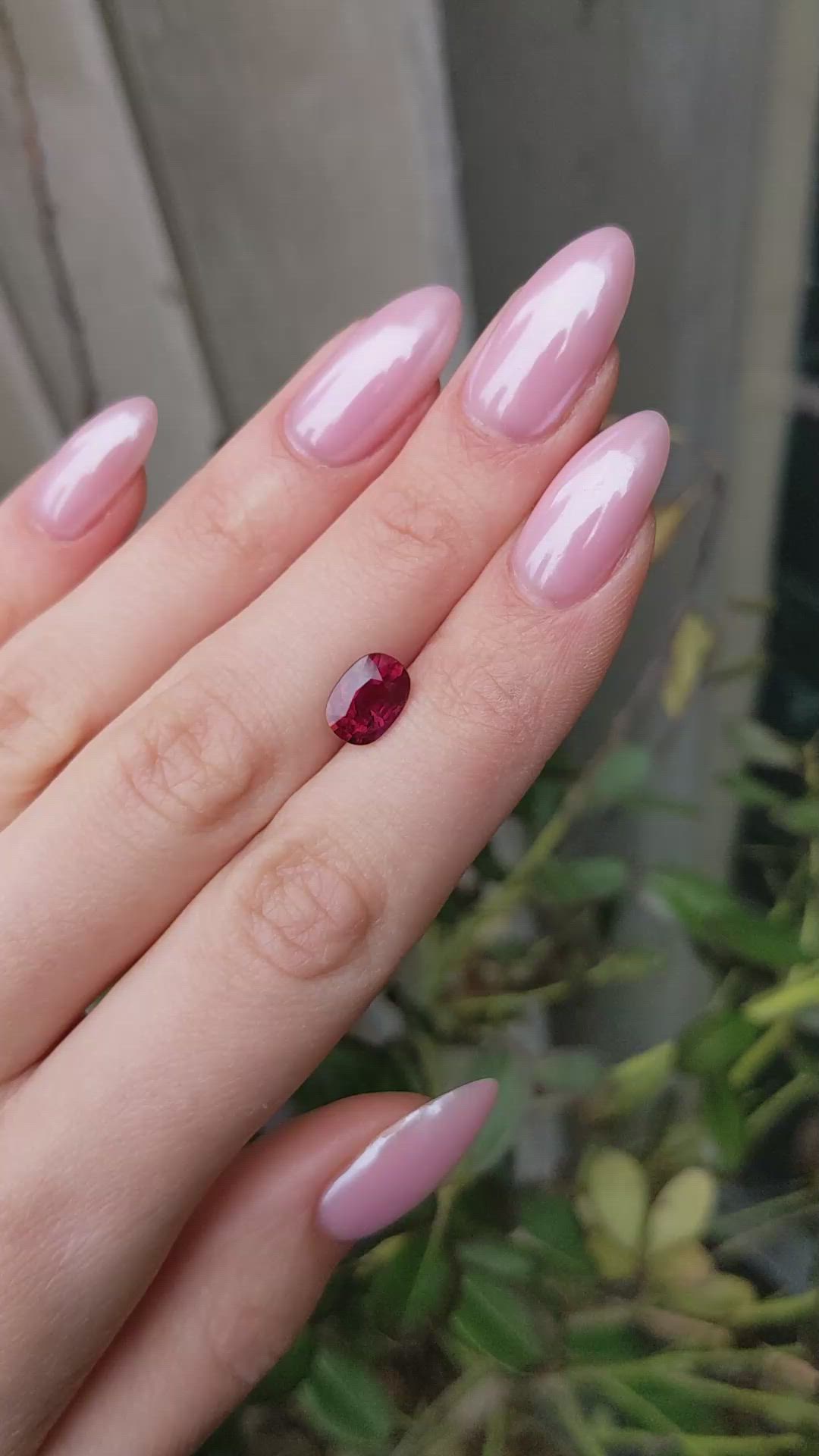2.53 Ct. Ruby from Mozambique Size Video