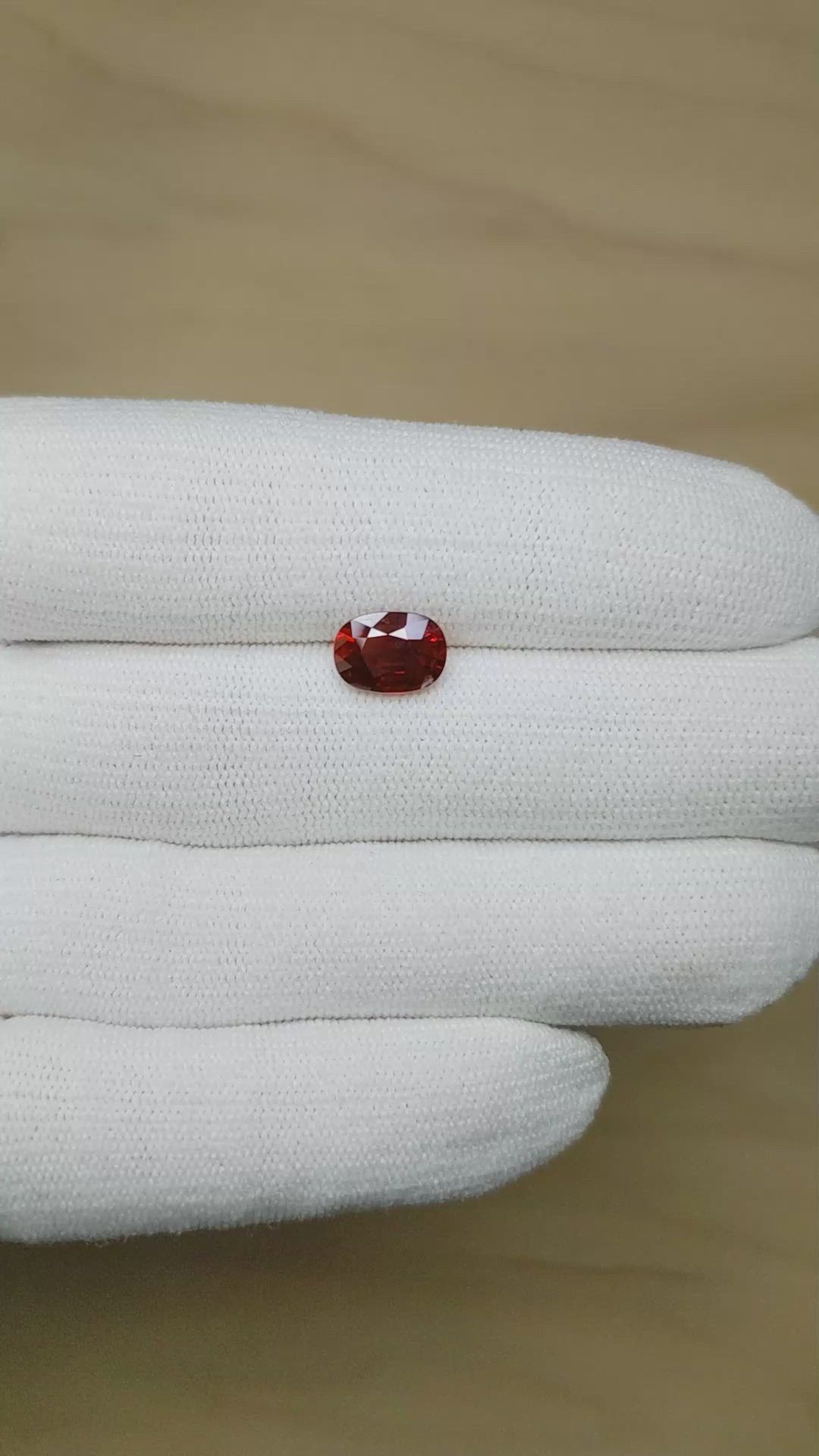 2.53 Ct. Ruby from Mozambique Size Video