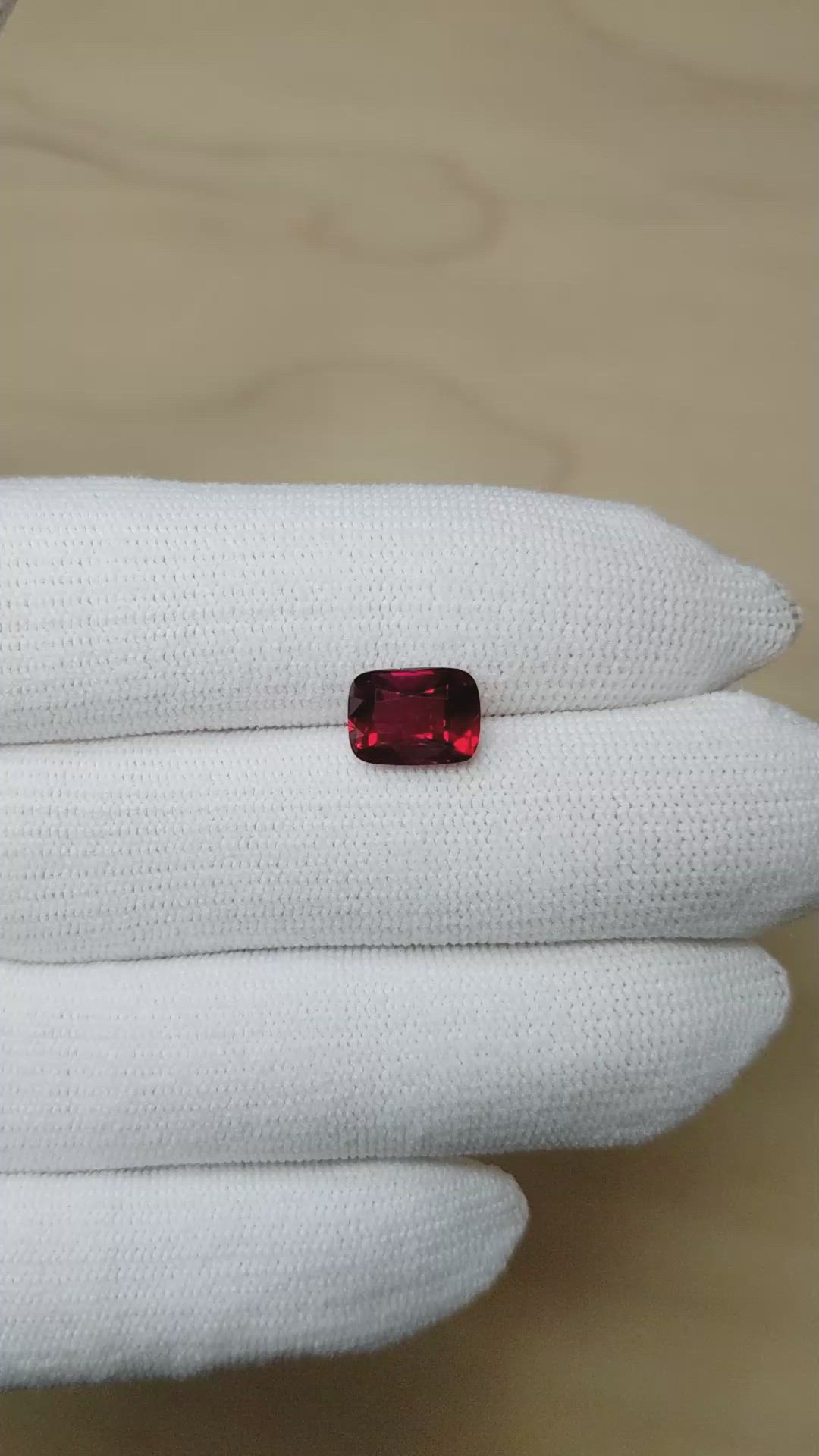 3.00 Ct. Ruby from Mozambique Size Video