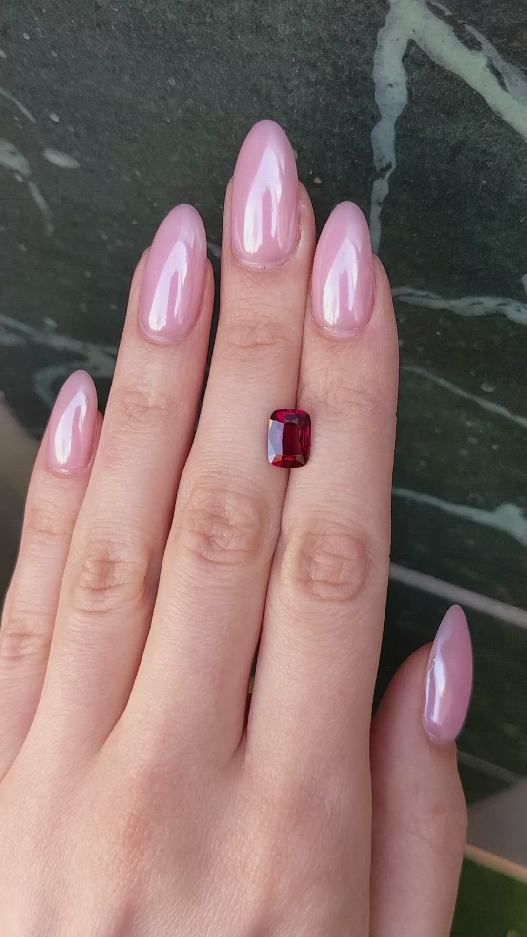 3.00 Ct. Ruby from Mozambique Size Video