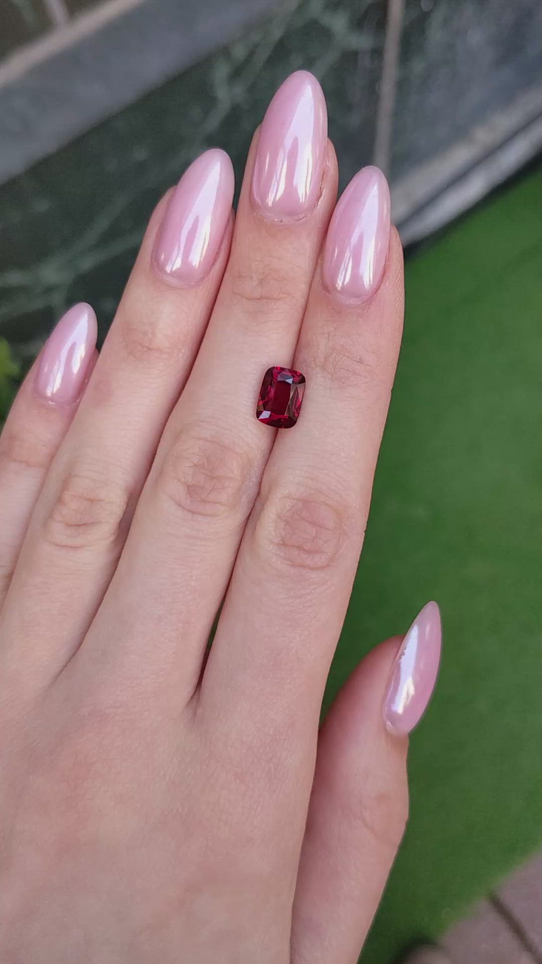 3.00 Ct. Ruby from Mozambique Size Video