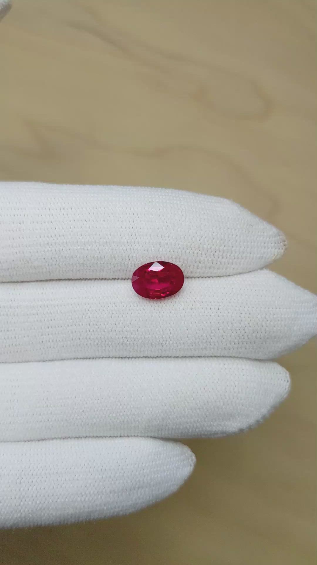 3.03 Ct. Ruby from Burma (Myanmar) Size Video