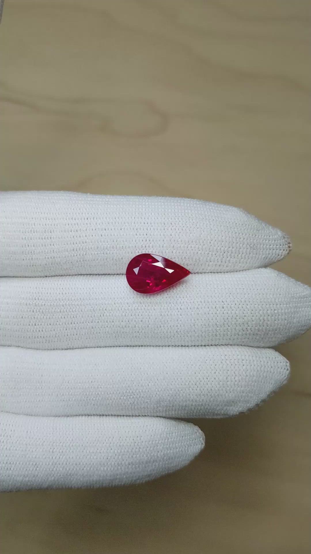 5.06 Ct. Ruby from Burma (Myanmar) Size Video