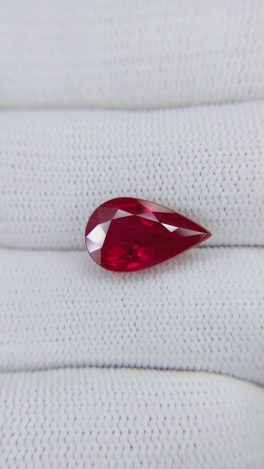 5.06 Ct. Ruby from Burma (Myanmar) Size Video