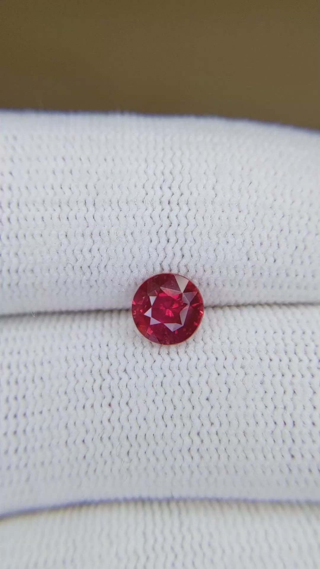 1.07 Ct. Ruby from Mozambique Size Video