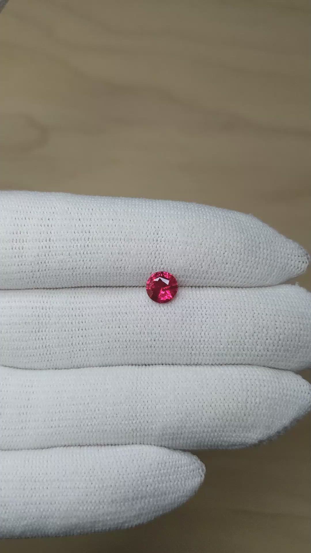 1.07 Ct. Ruby from Mozambique Size Video