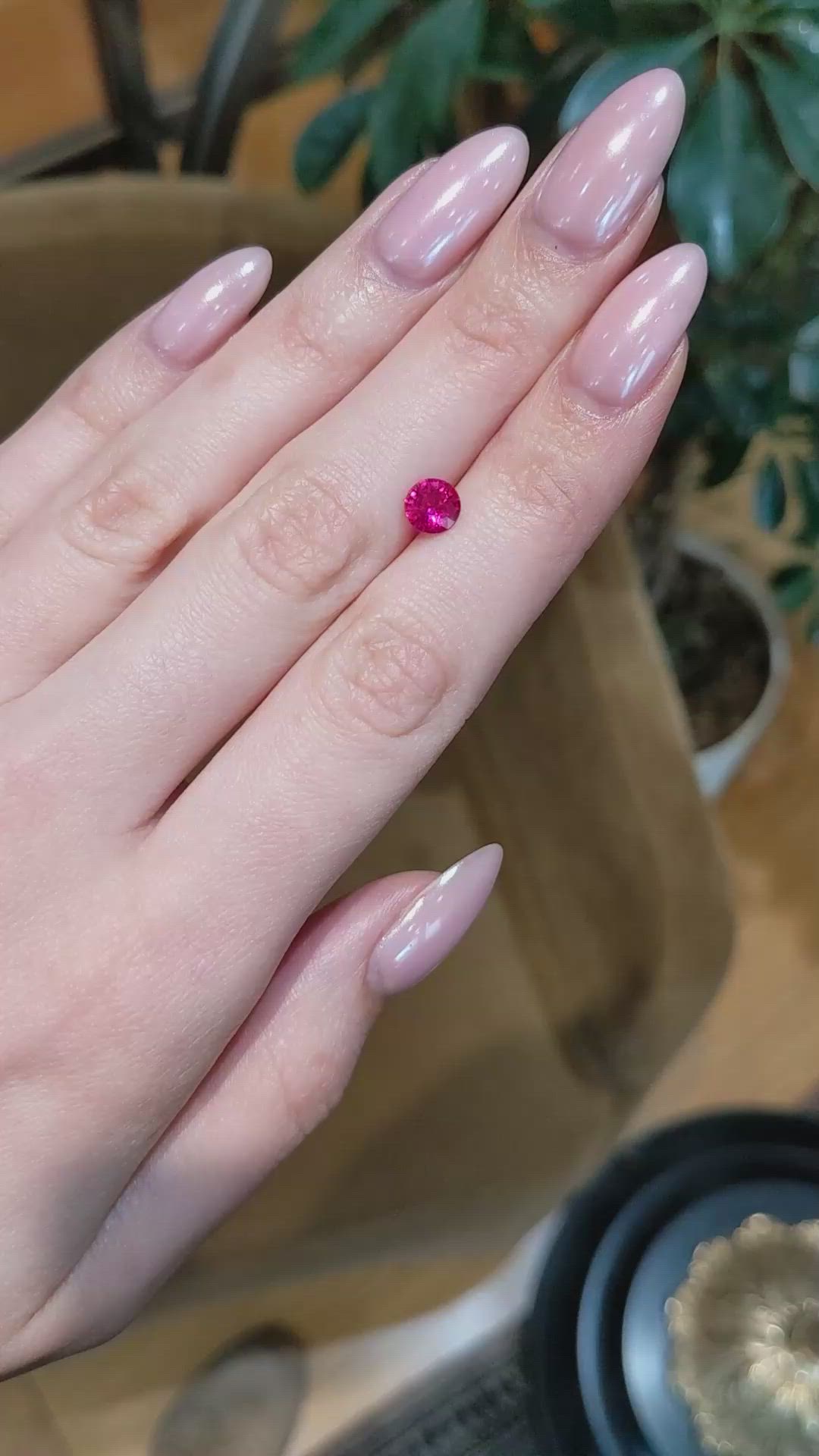 1.07 Ct. Ruby from Mozambique Size Video