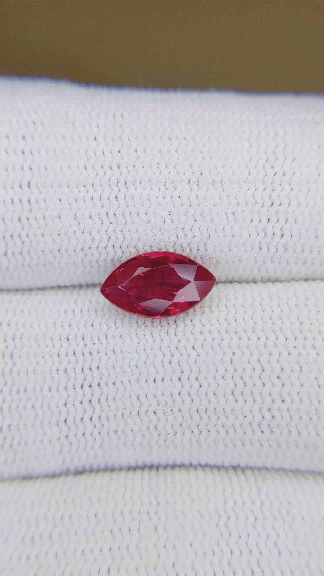 2.01 Ct. Ruby from Burma (Myanmar) Size Video