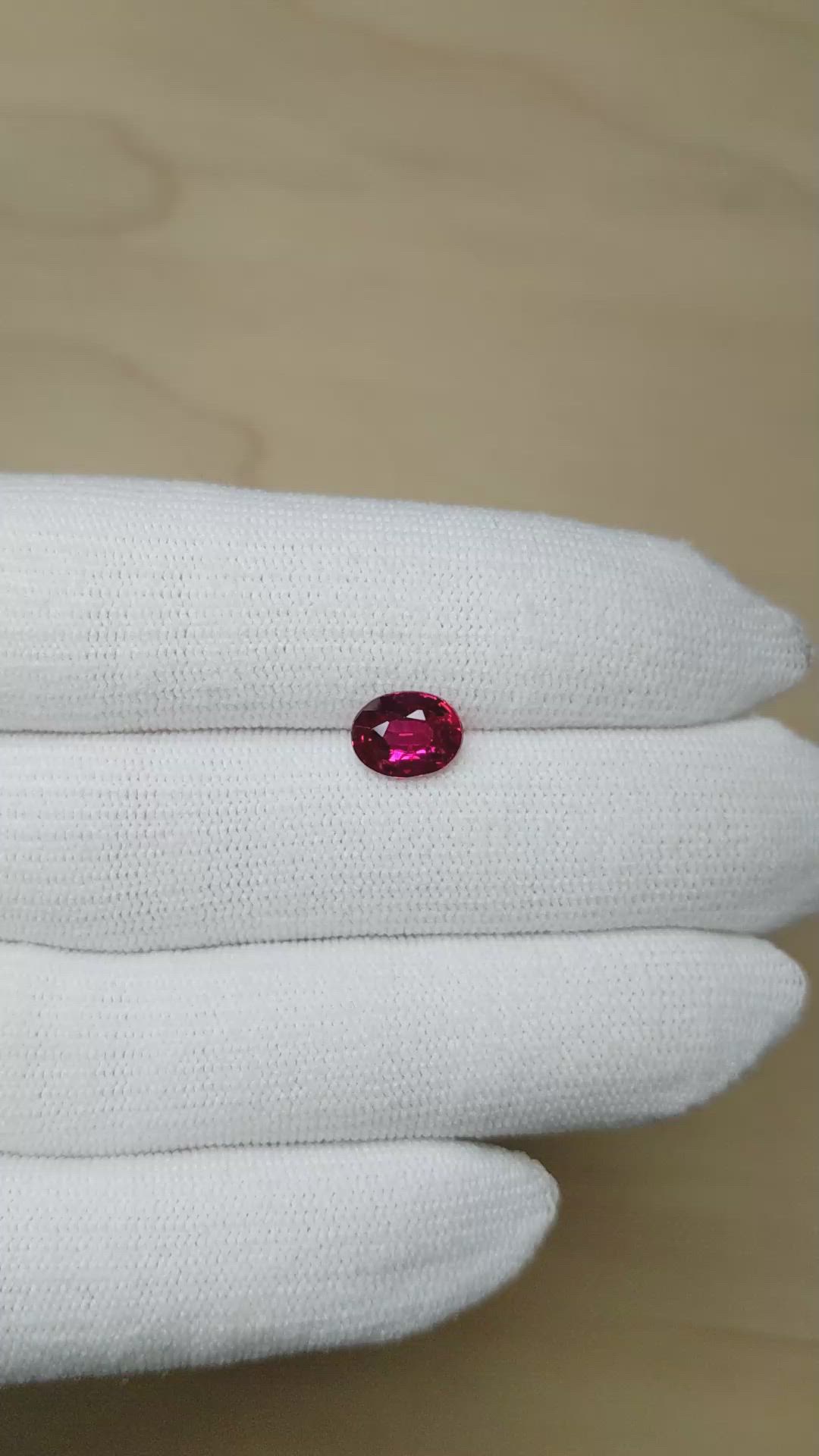 2.03 Ct. Ruby from Mozambique Size Video