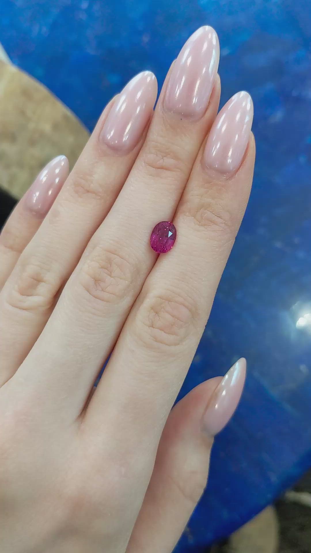 2.06 Ct. Pinkish Red Ruby from Mozambique Size Video