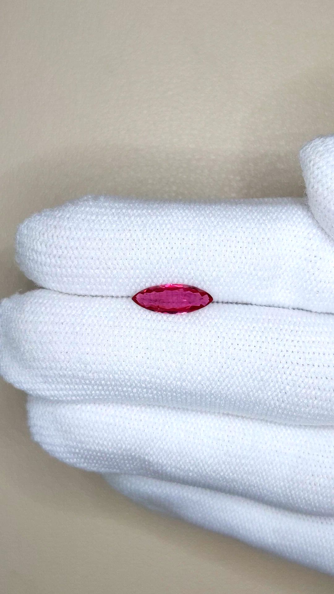 0.96 Ct. Pinkish Red Ruby from Thailand Size Video