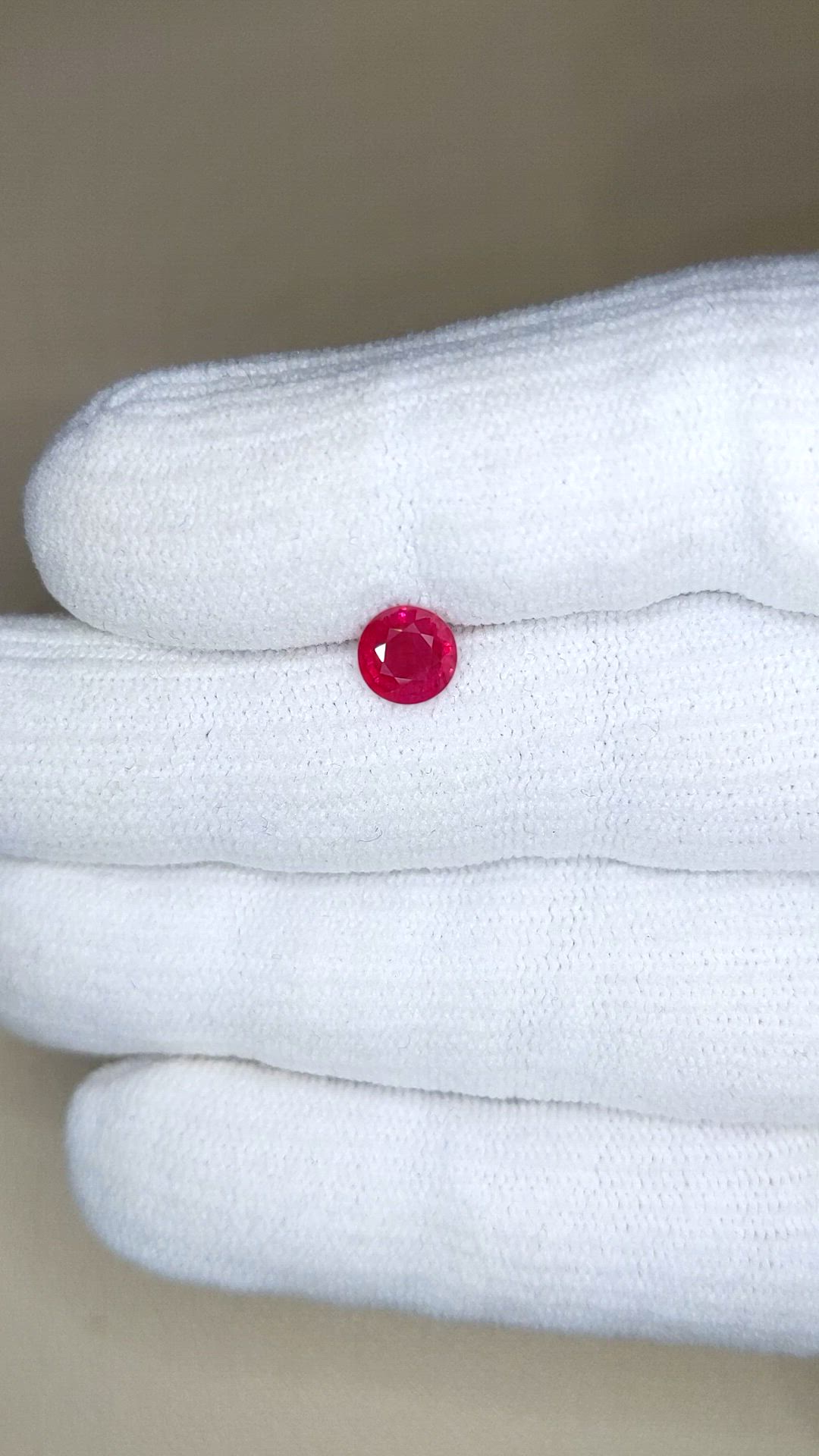 0.92 Ct. Pinkish Red Ruby from Mozambique Size Video