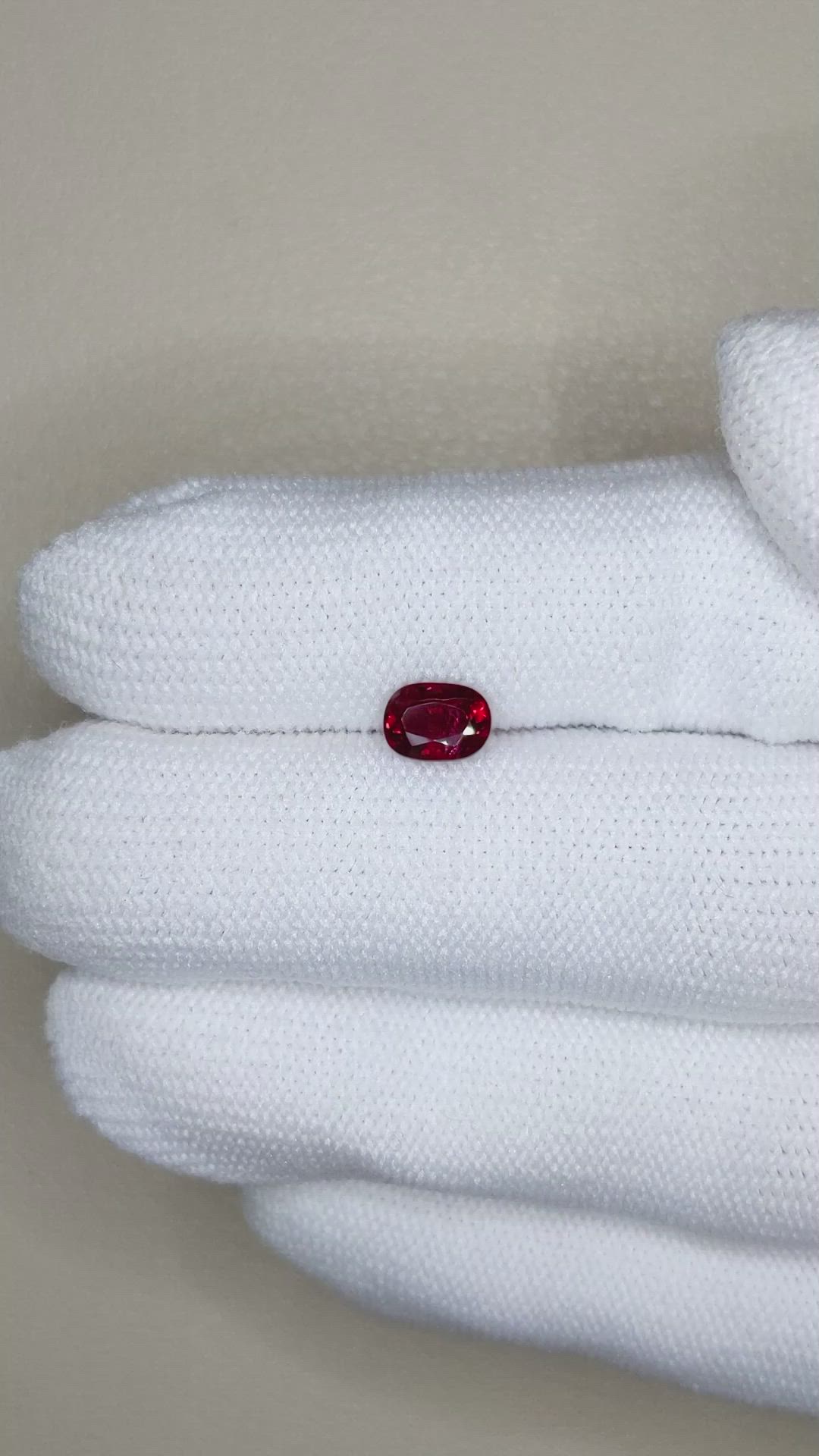 0.99 Ct. Ruby from Mozambique Size Video