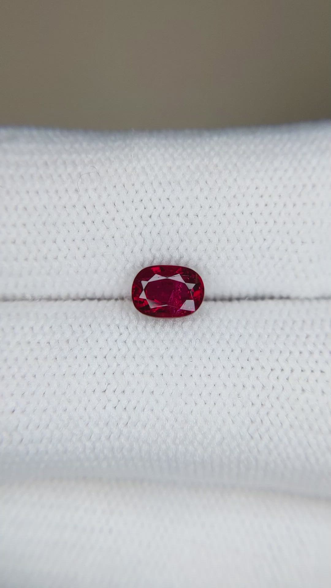 0.99 Ct. Ruby from Mozambique Size Video