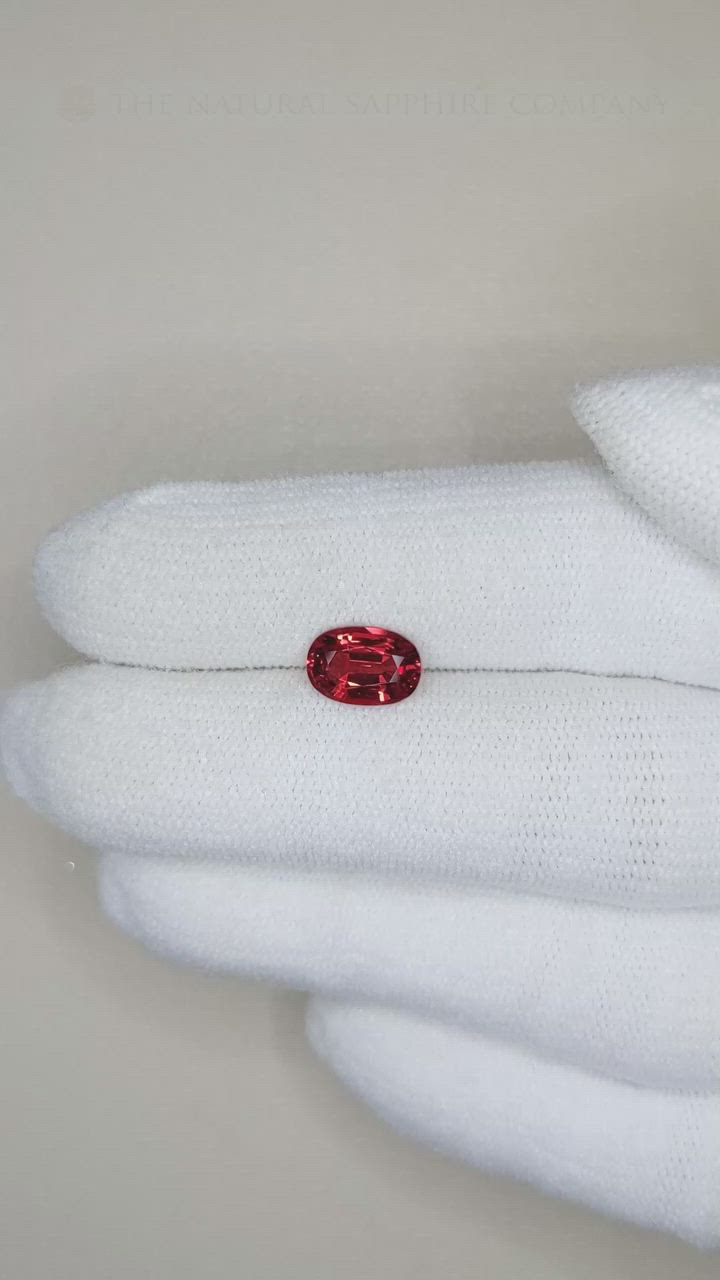 1.71 Ct. Ruby from Mozambique Size Video