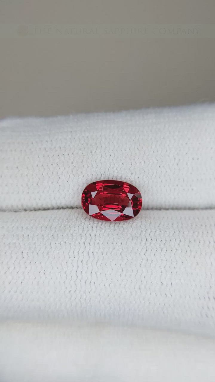 1.71 Ct. Ruby from Mozambique Size Video
