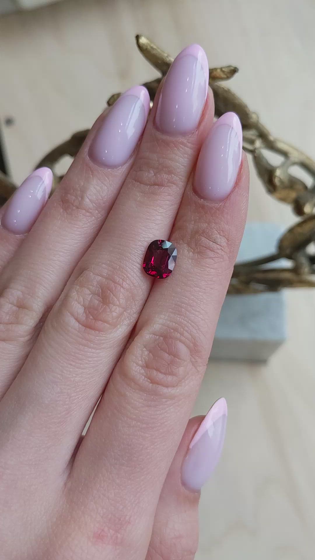 2.54 Ct. Ruby from Madagascar Size Video