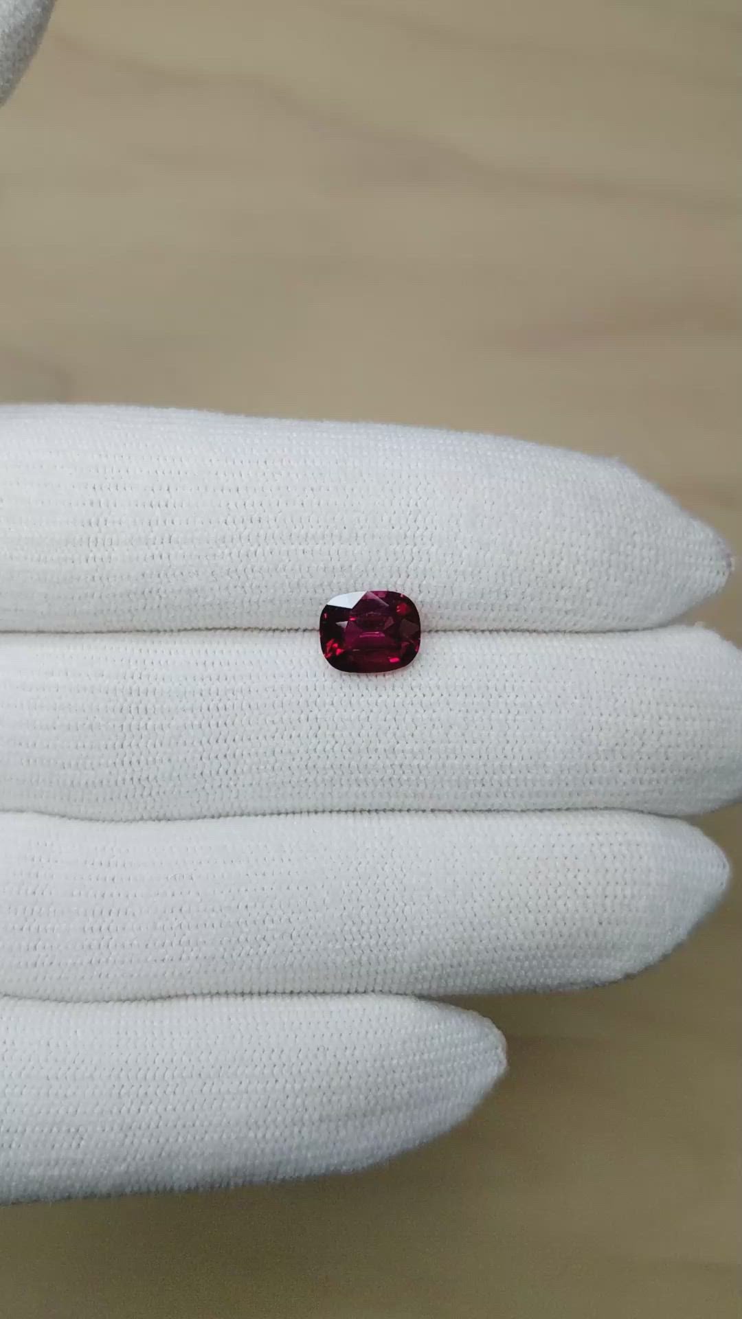 2.54 Ct. Ruby from Madagascar Size Video