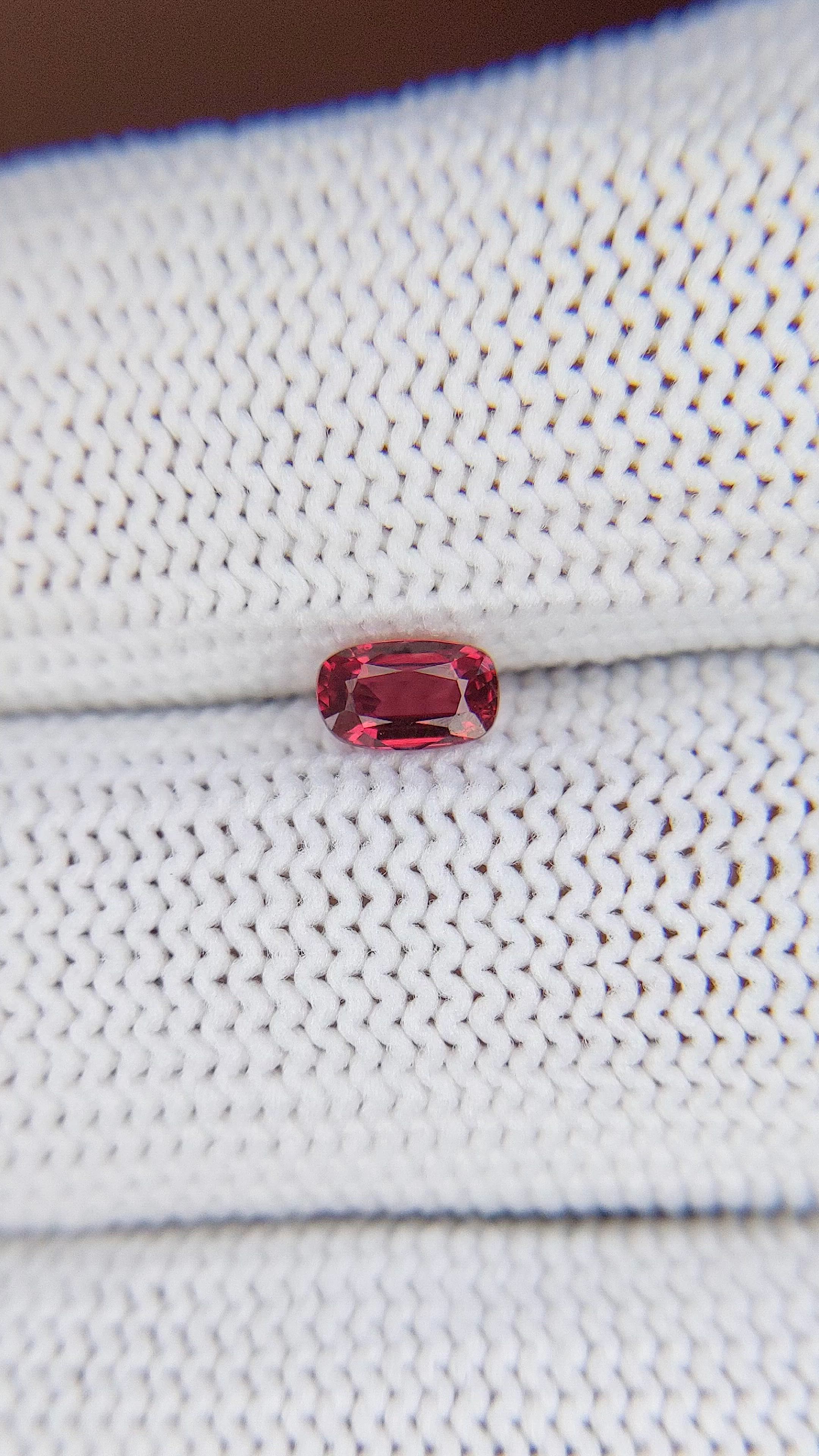0.44 Ct. Ruby from Mozambique Size Video
