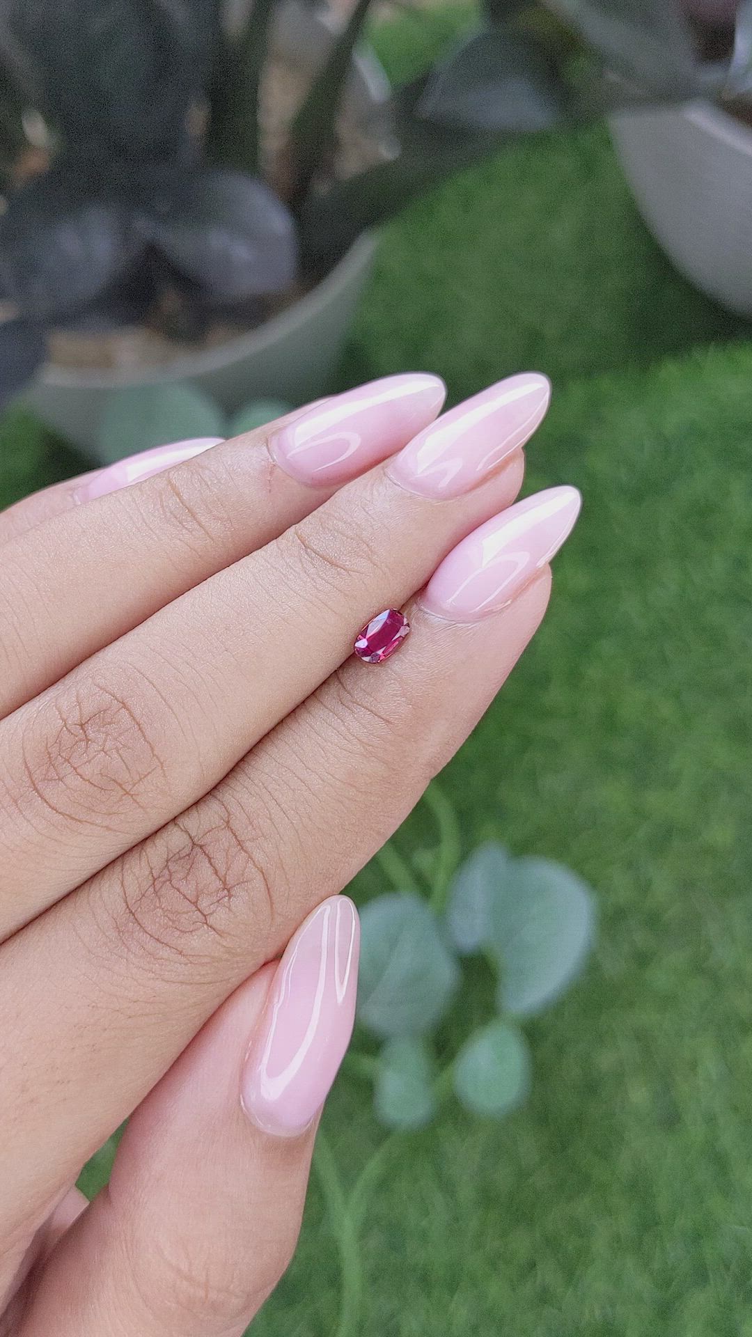0.44 Ct. Ruby from Mozambique Size Video