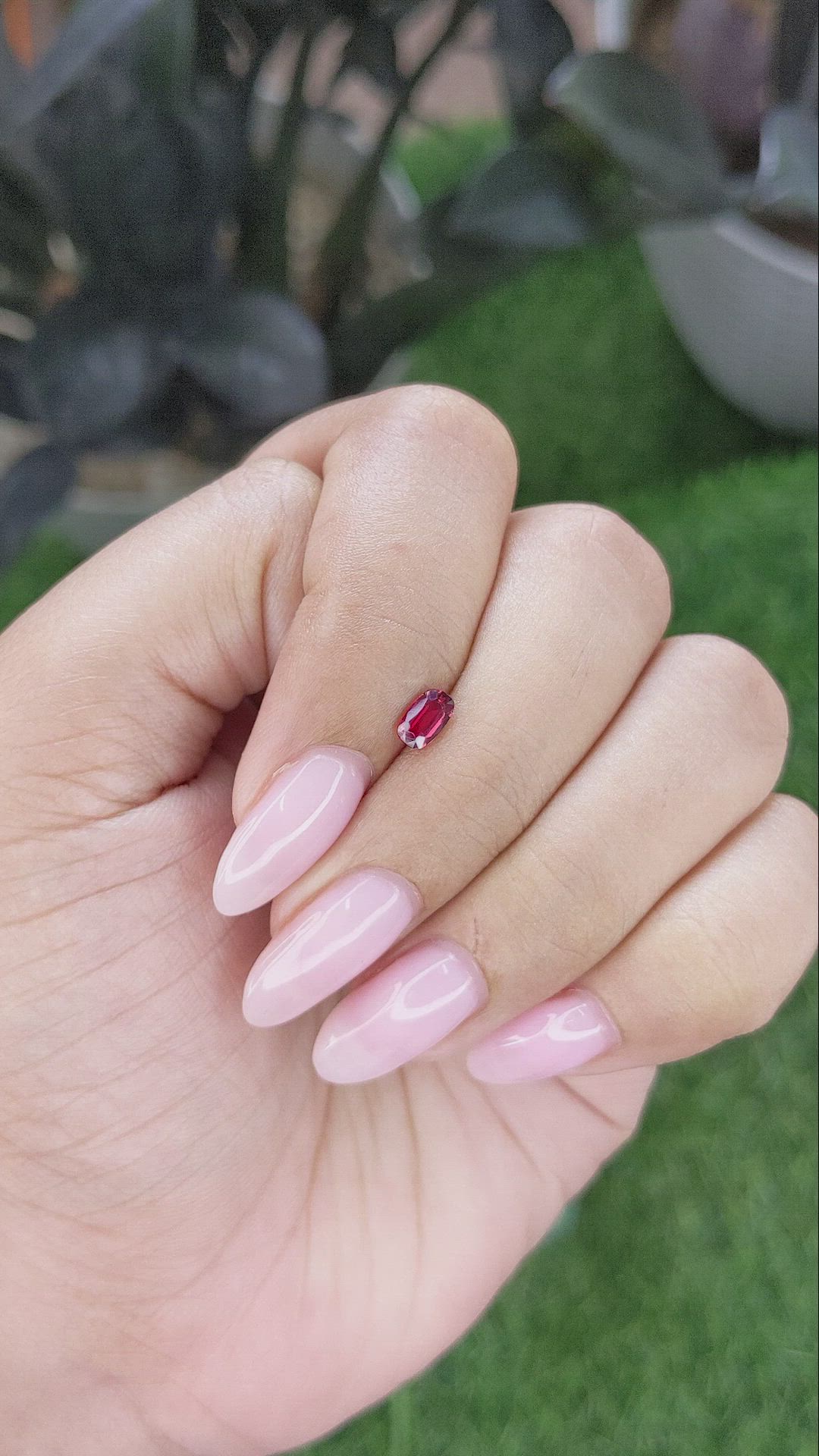 0.44 Ct. Ruby from Mozambique Size Video