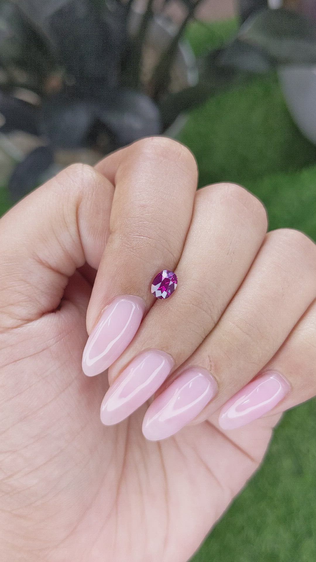 0.69 Ct. Pinkish Red Ruby from Mozambique Size Video